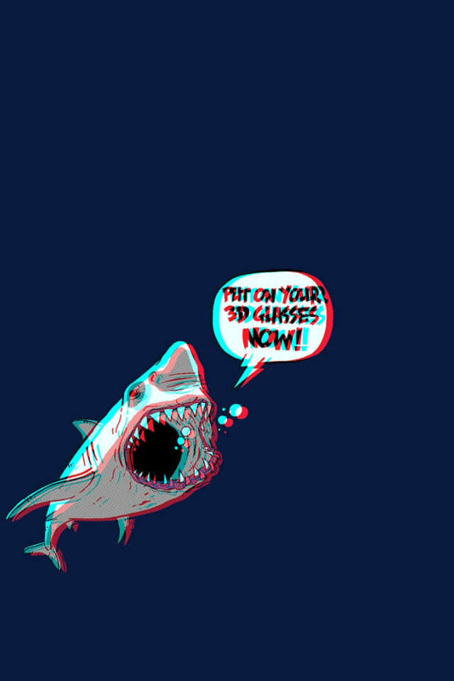 Download mobile wallpaper 3D, Artistic, Shark, Psychedelic, Trippy for free.