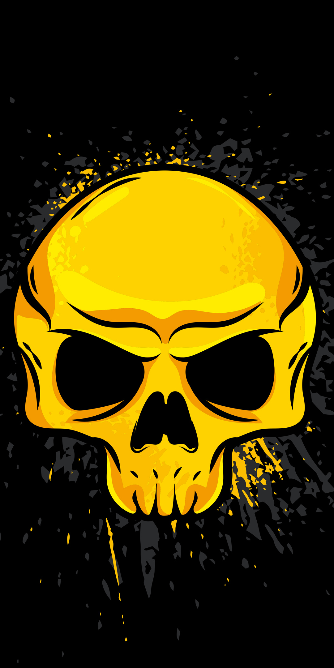 Download mobile wallpaper Dark, Skull for free.