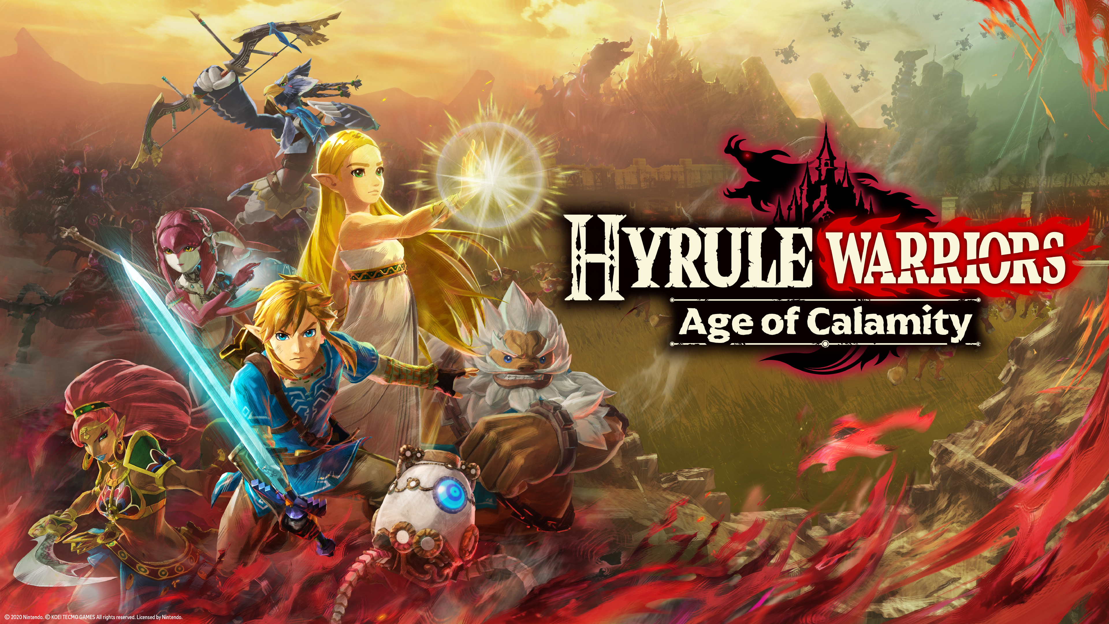 電話スクリーンに最適なHyrule Warriors: Age Of Calamityの壁紙