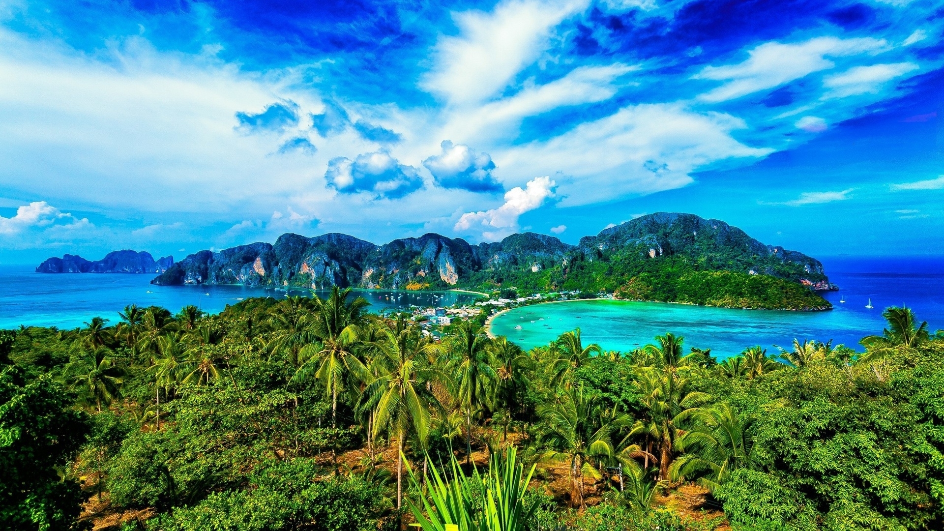 Descarga gratis la imagen Naturaleza, Isla, Tierra/naturaleza, Palmera, Tropico en el escritorio de tu PC