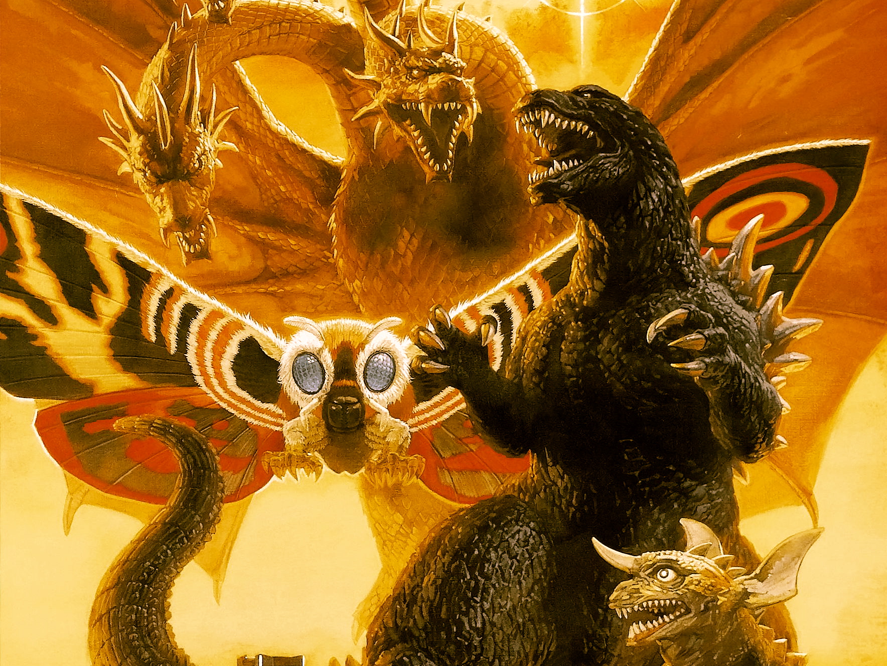 Die besten Godzilla Duell Der Megasaurier-Hintergründe für den Telefonbildschirm