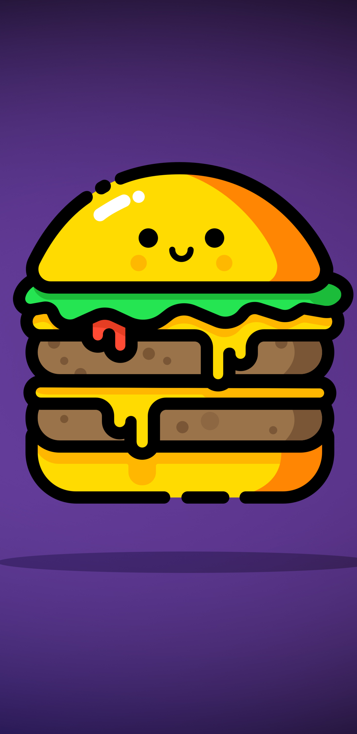 Download mobile wallpaper Food, Burger, Minimalist for free.