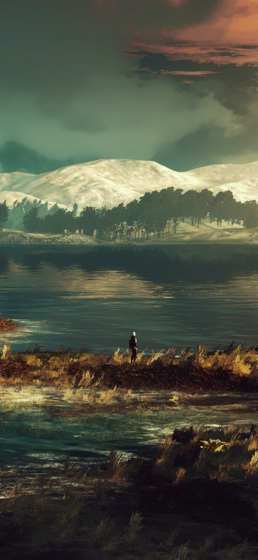 Handy-Wallpaper Landschaft, Computerspiele, Der Hexer, Geralt Von Riva, The Witcher 3: Wild Hunt kostenlos herunterladen.