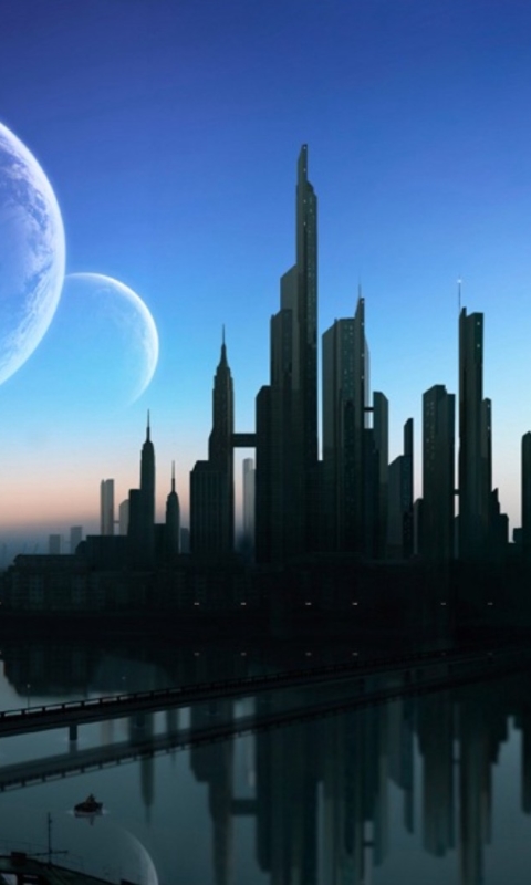 Download mobile wallpaper City, Sci Fi for free.