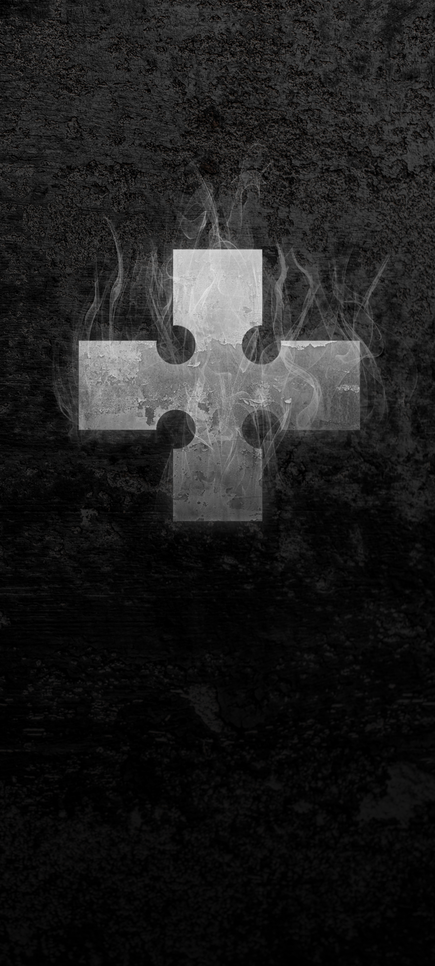 Download mobile wallpaper Anime, Cross, Black & White, Fire Force for free.