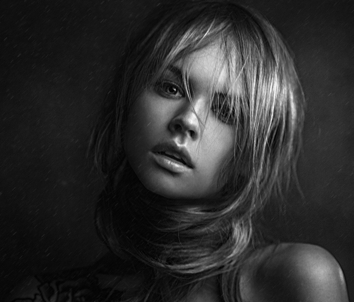 Download mobile wallpaper Model, Women, Black & White, Anastasiya Scheglova for free.