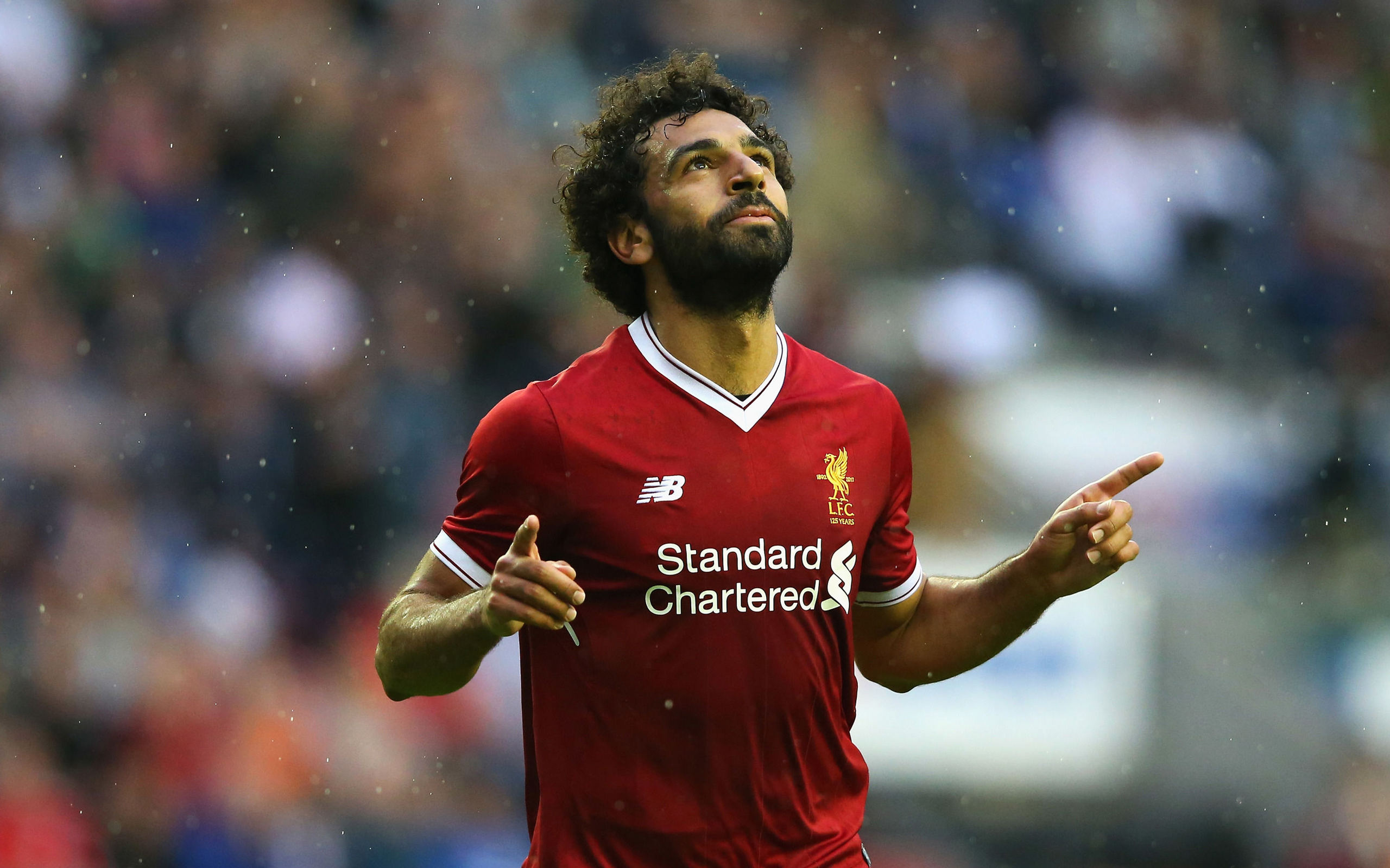 Handy-Wallpaper Sport, Fußball, Fc Liverpool, Mohammed Salah kostenlos herunterladen.