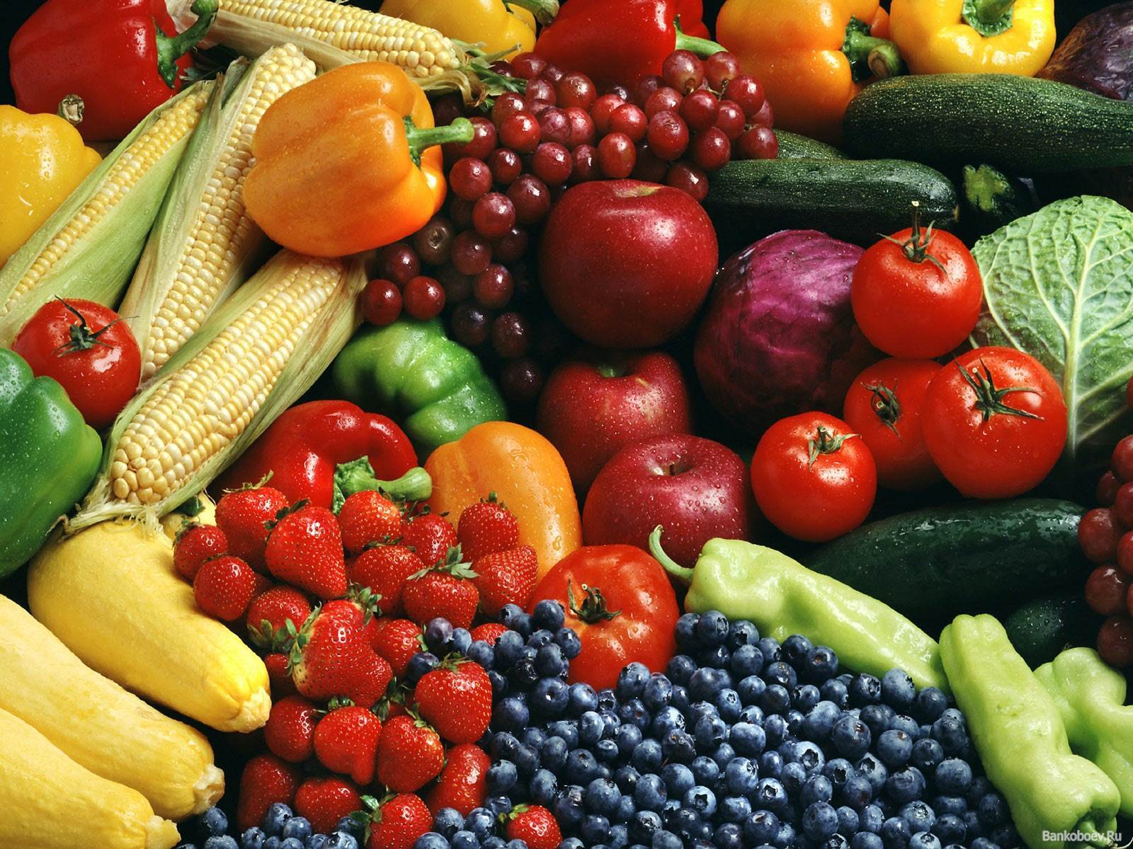Horizontal Wallpaper fruits, vegetables, food