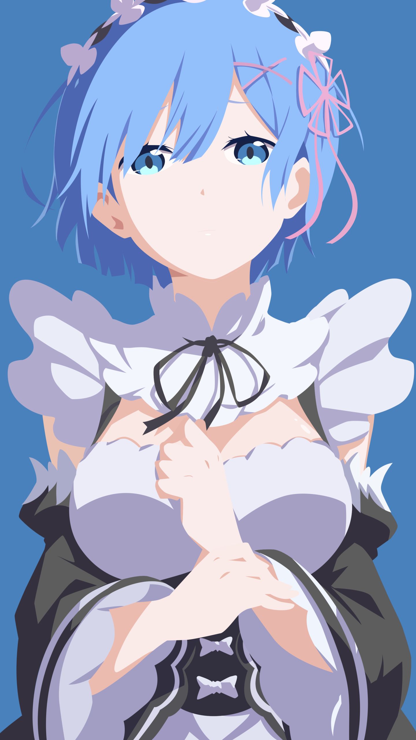 Download mobile wallpaper Anime, Blue Eyes, Maid, Blue Hair, Re:zero Starting Life In Another World, Rem (Re:zero) for free.