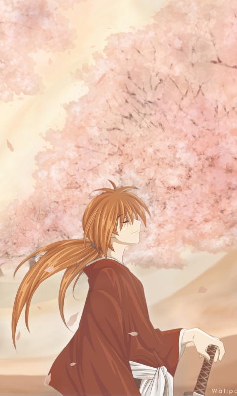 Handy-Wallpaper Animes, Rurôni Kenshin Meiji Kenkaku Romantan kostenlos herunterladen.