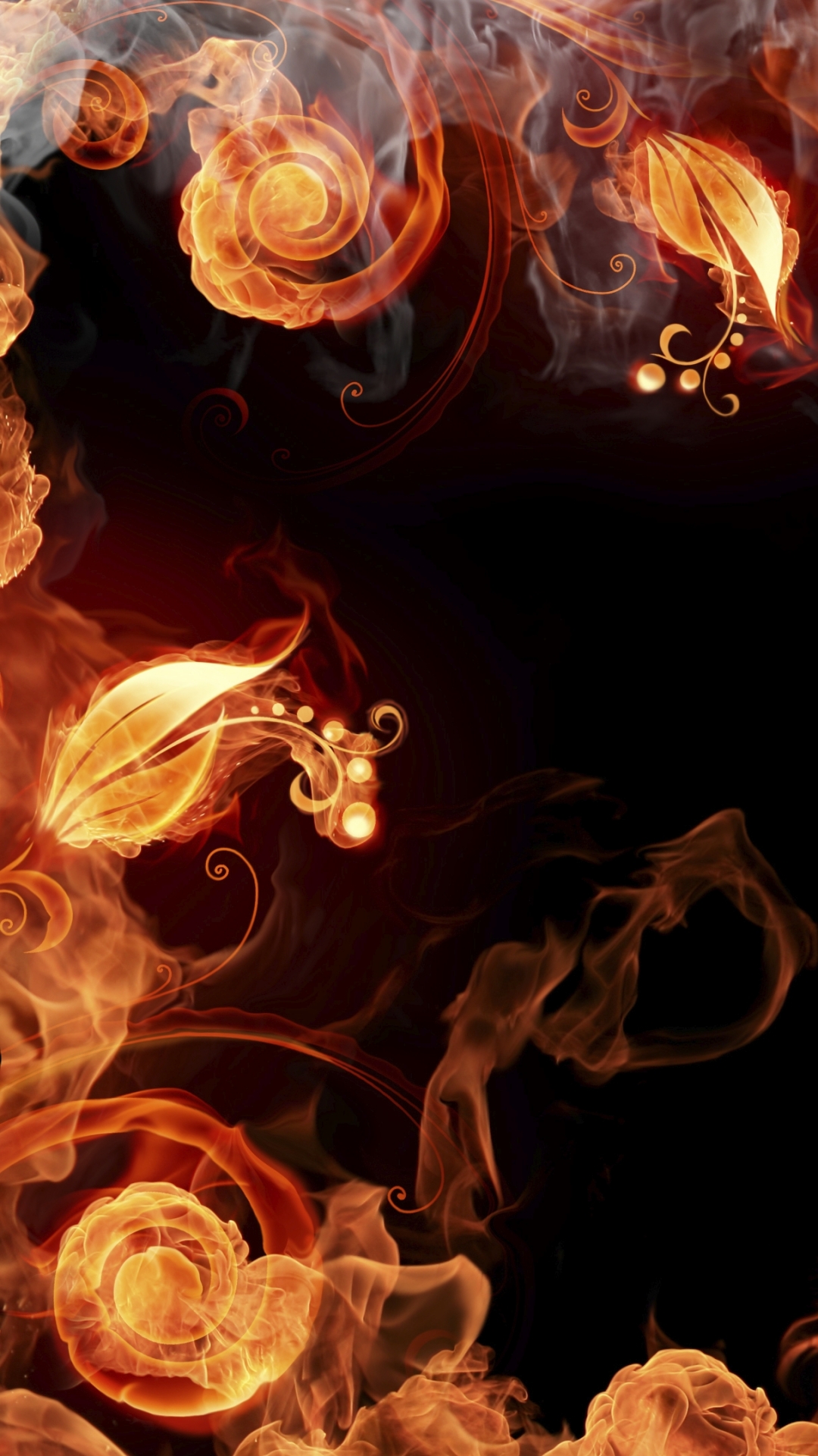 Download mobile wallpaper Nature, Flame, Artistic for free.