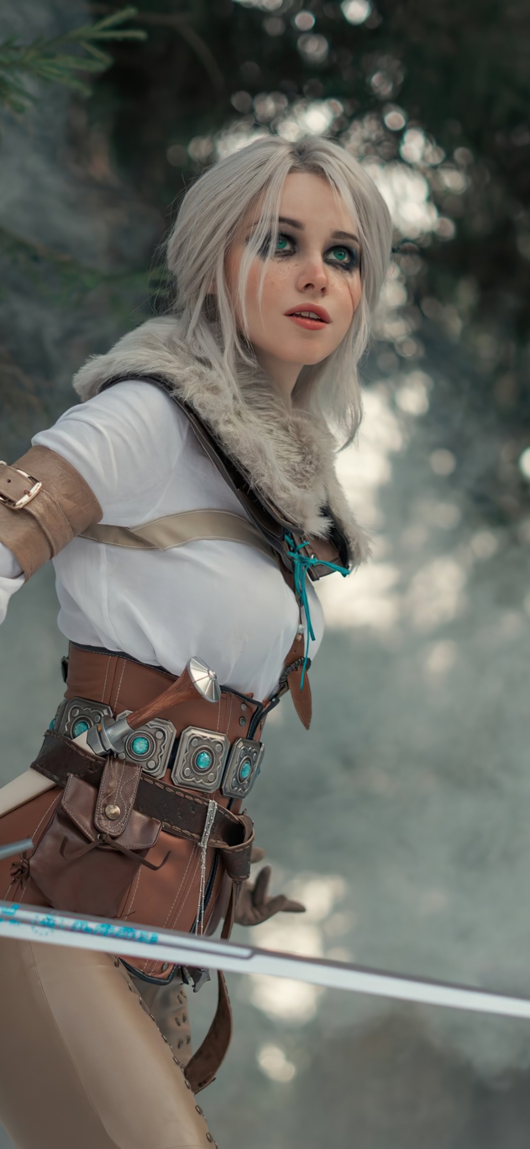 Handy-Wallpaper Frauen, Cosplay, Ciri (Der Hexer) kostenlos herunterladen.