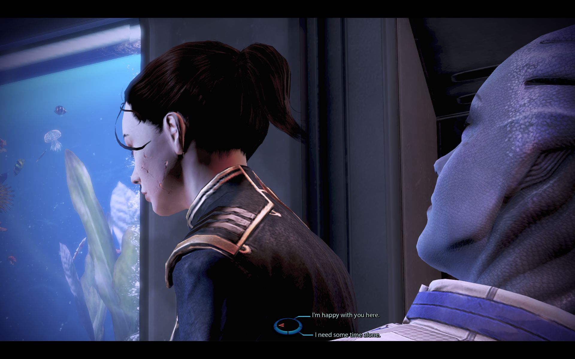 Baixar papel de parede para celular de Comandante Shepard, Liara T'soni, Mass Effect, Videogame gratuito.