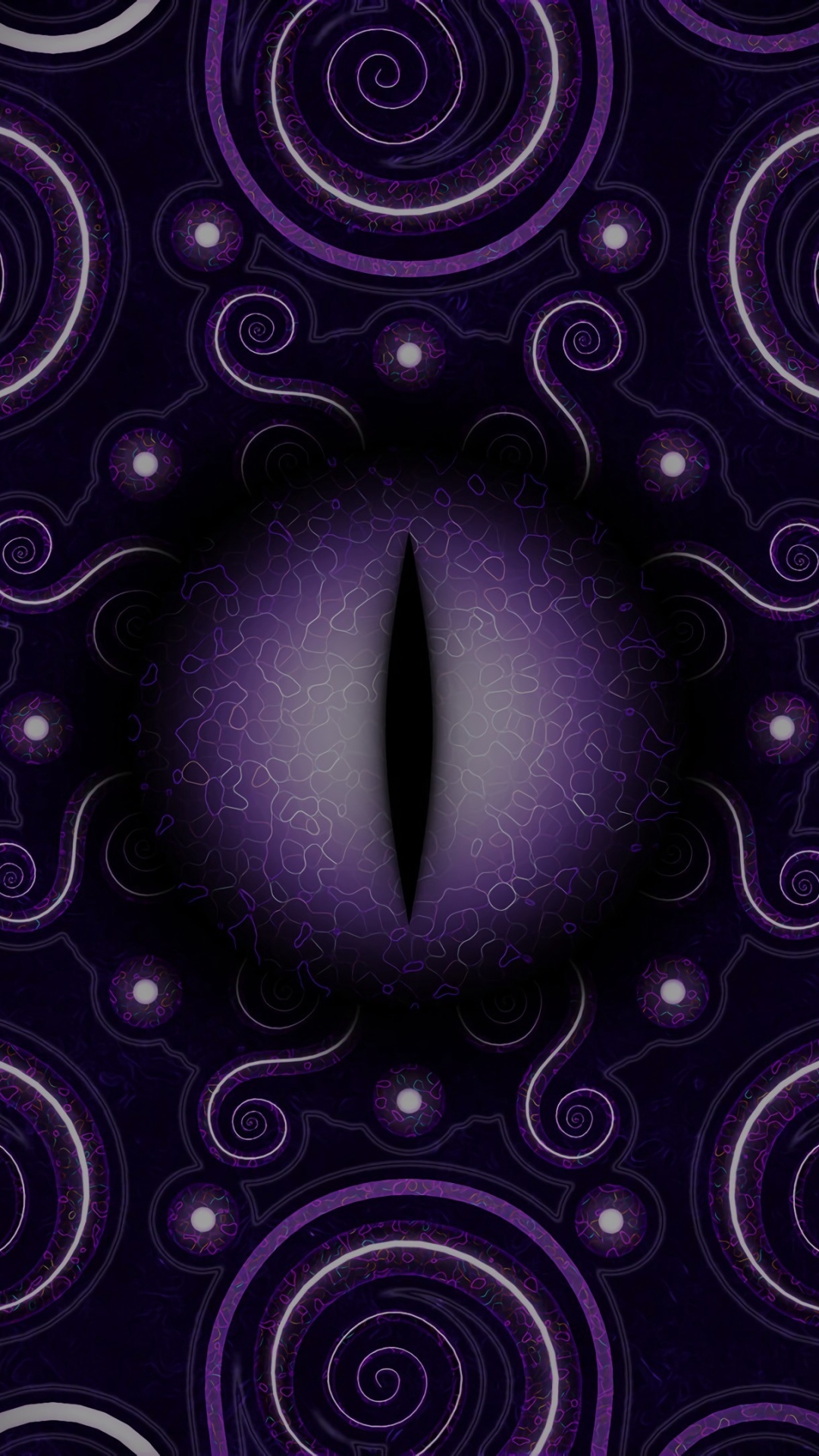 Download mobile wallpaper Abstract, Pattern, Purple, Eye for free.