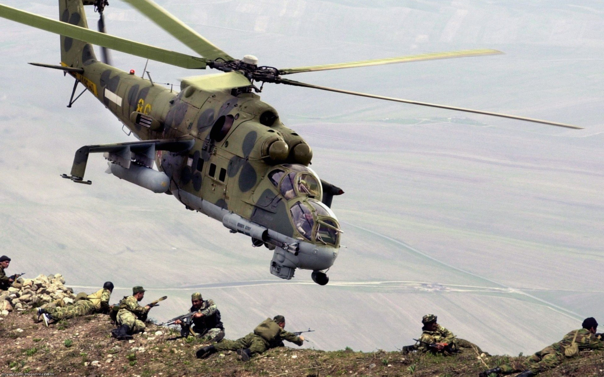 military, mil mi 24, helicopter, soldier