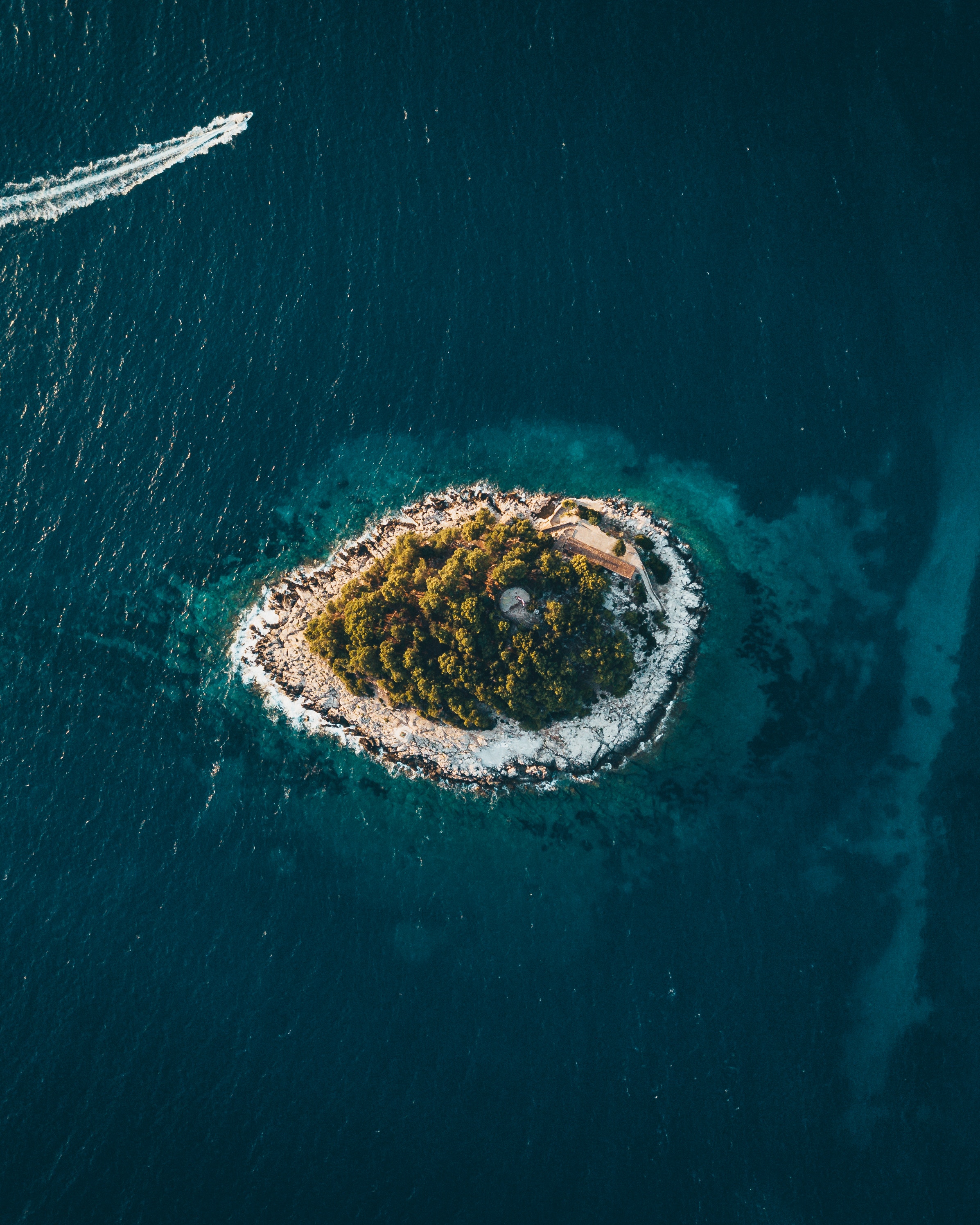 island, nature, sea, view from above, croatia, hvar phone background