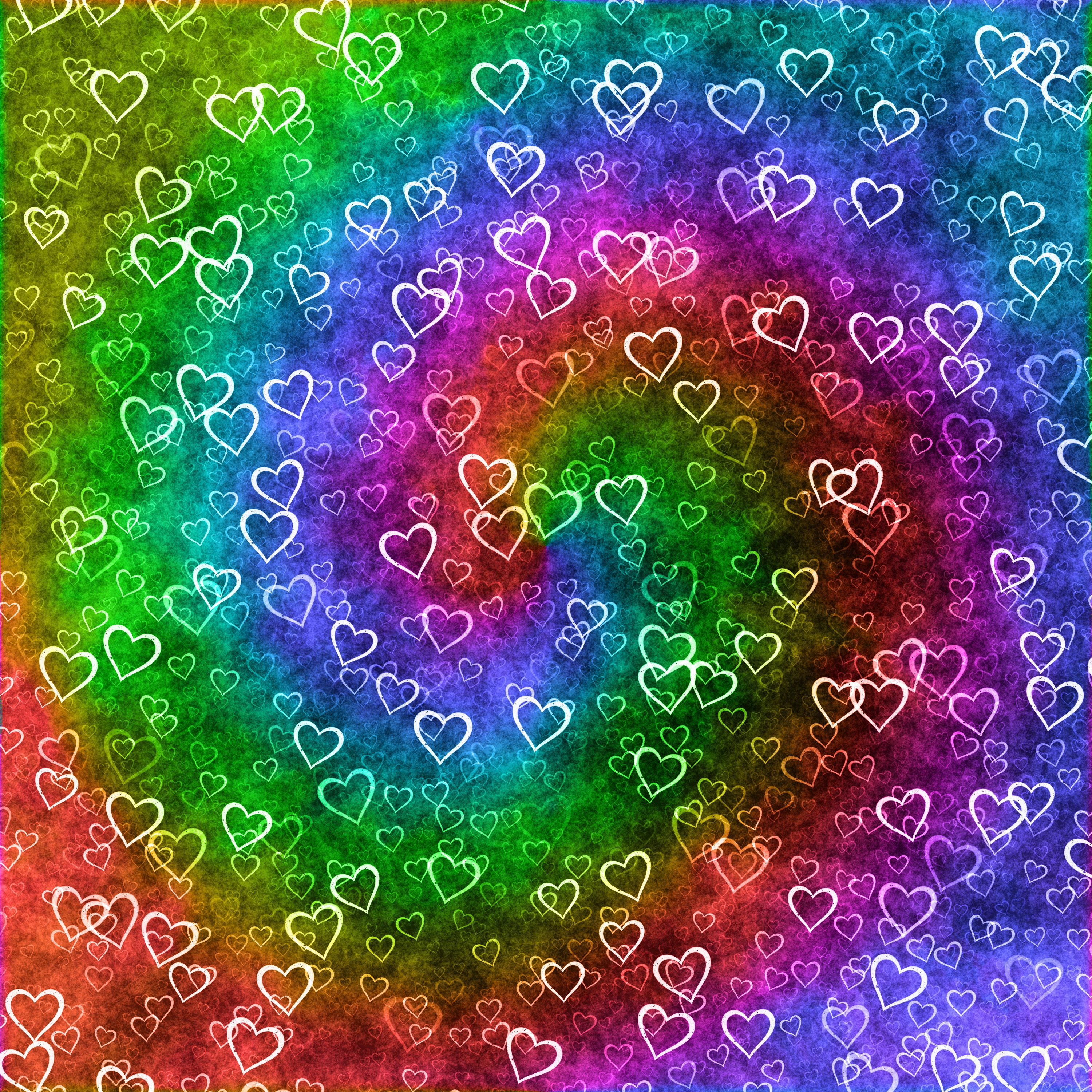 95564 descargar imagen corazones, amor, arco iris, patrones, textura, un corazón, corazón: fondos de pantalla y protectores de pantalla gratis