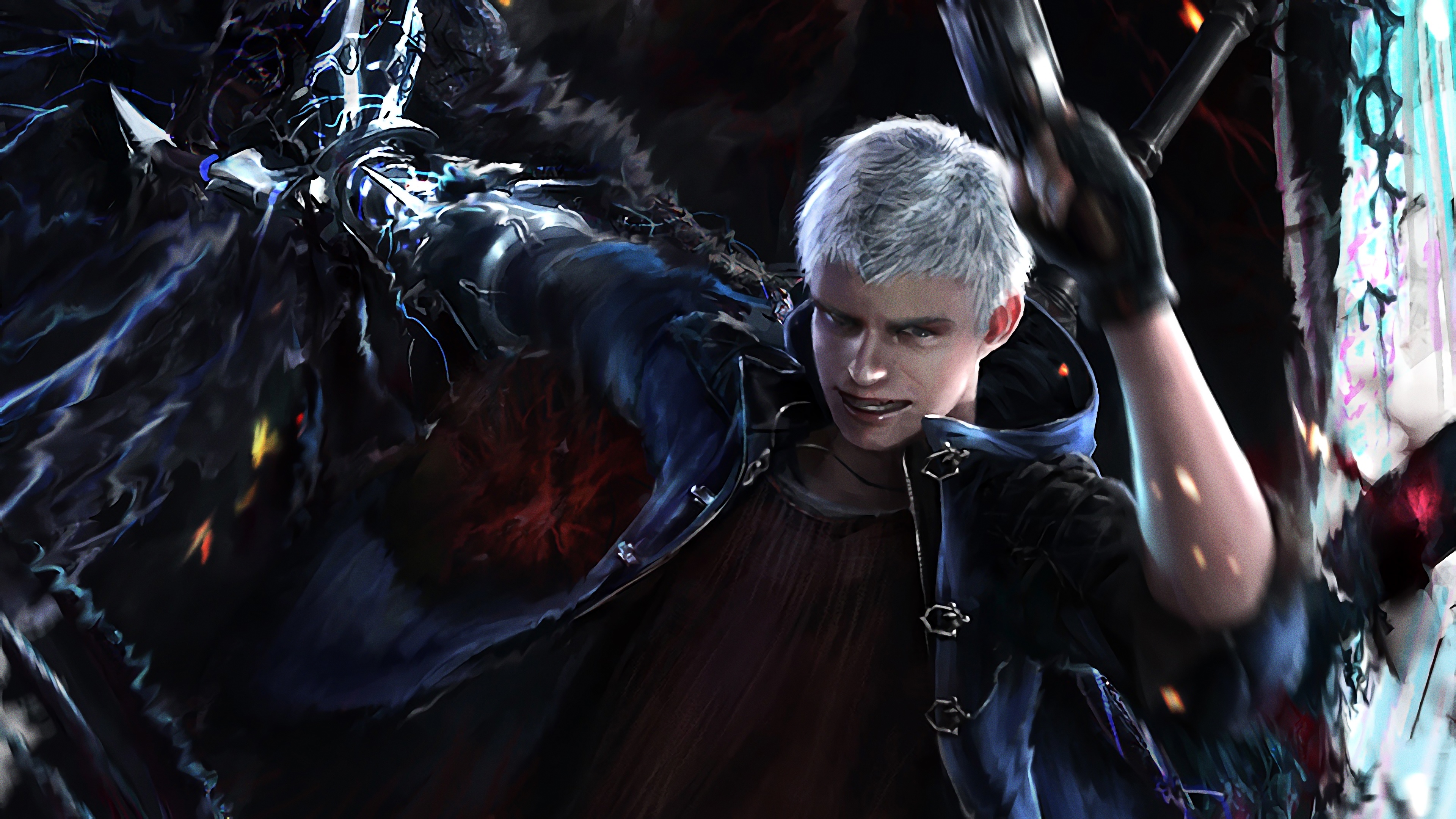 video game, devil may cry 5, devil may cry, nero (devil may cry)