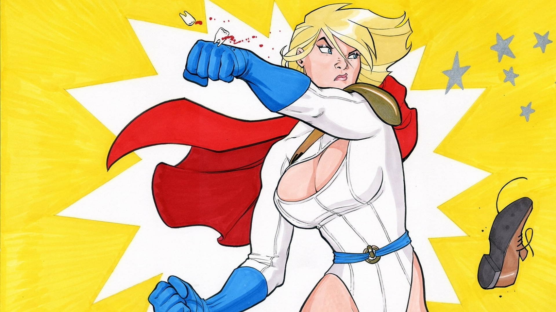 Handy-Wallpaper Comics, Power Girl kostenlos herunterladen.
