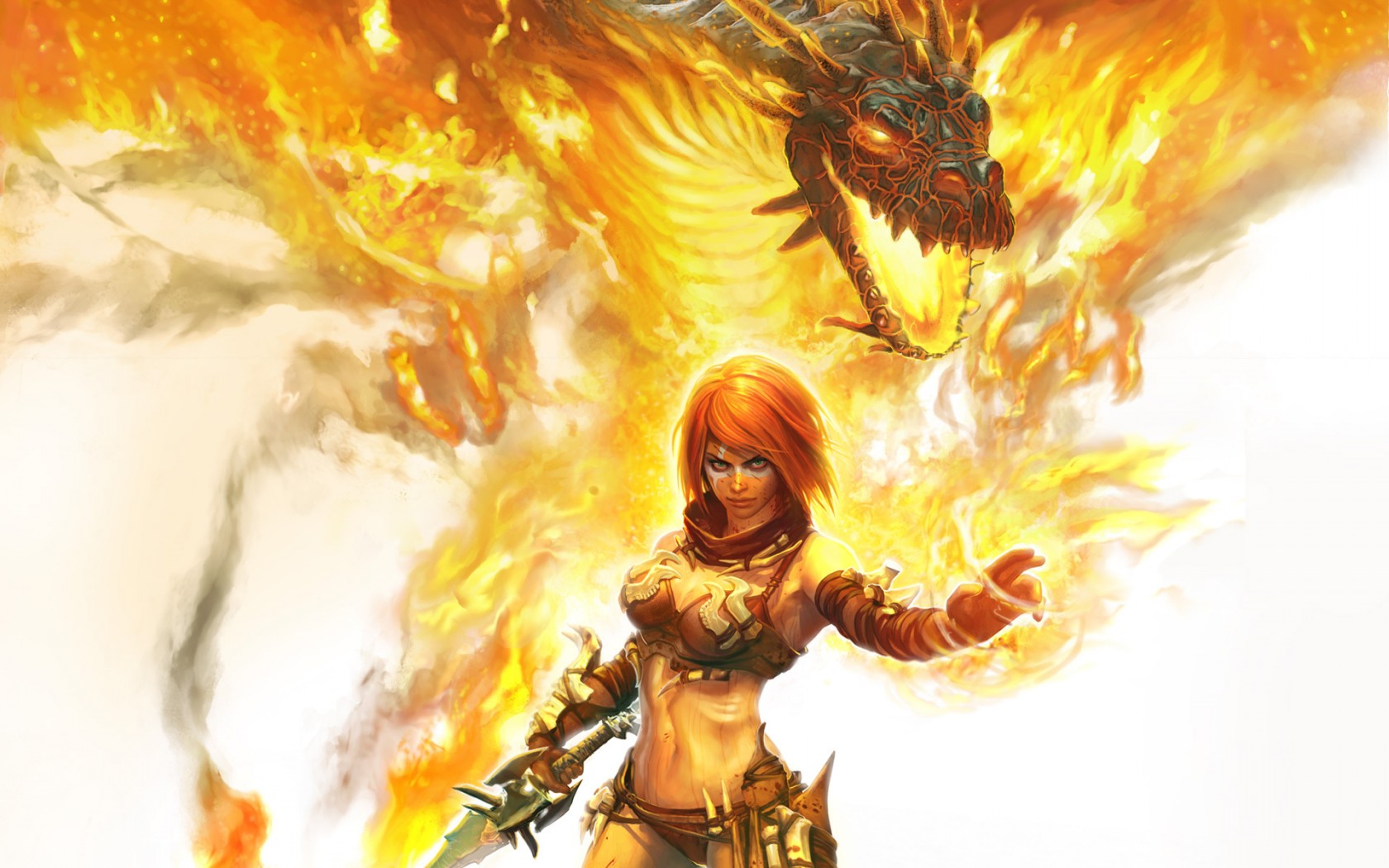 284252 descargar fondo de pantalla videojuego, golden axe: beast rider, llamarada de tyris, mujer guerrera, golden axe: protectores de pantalla e imágenes gratis