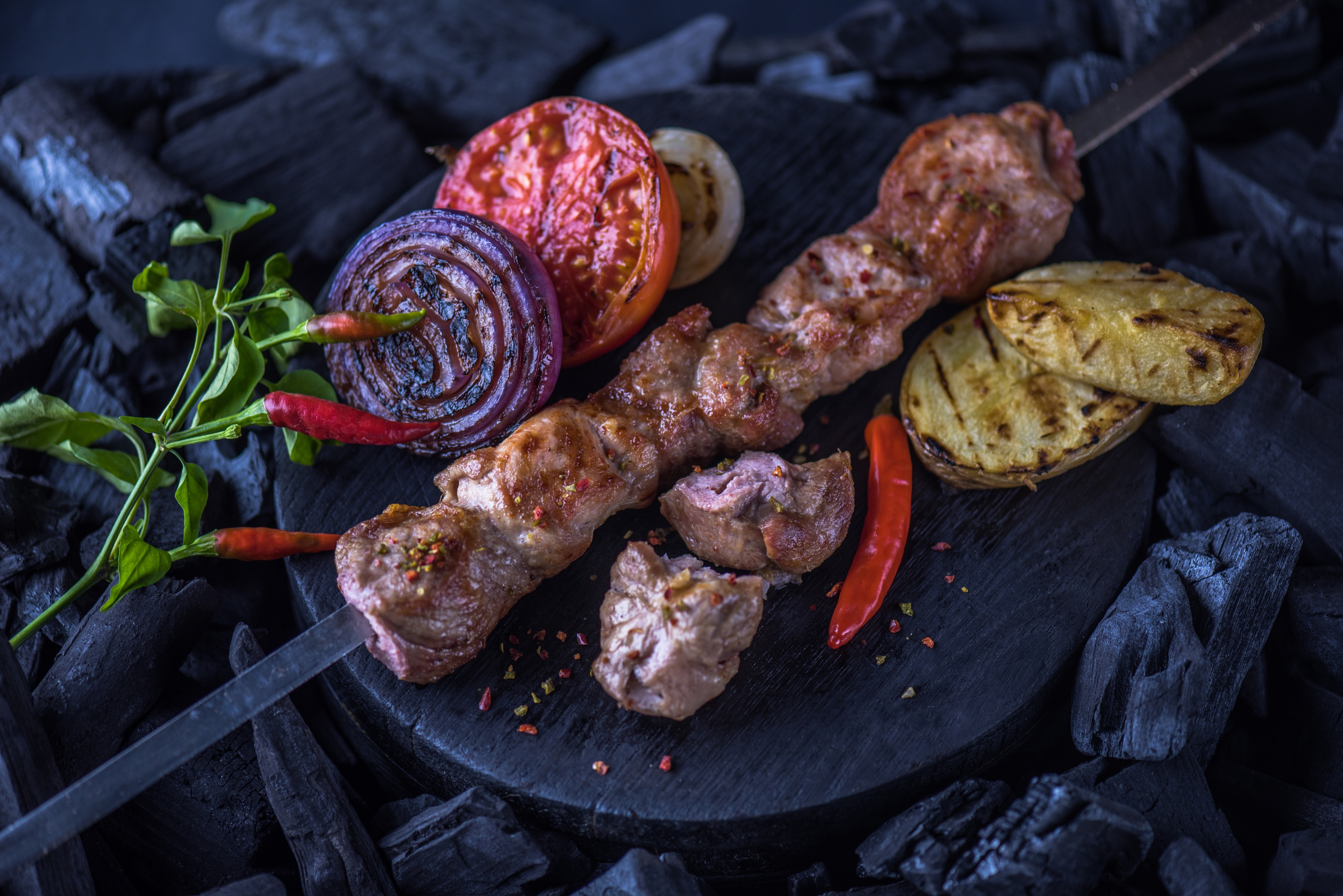 無料モバイル壁紙肉, バーベキュー, 食べ物をダウンロードします。