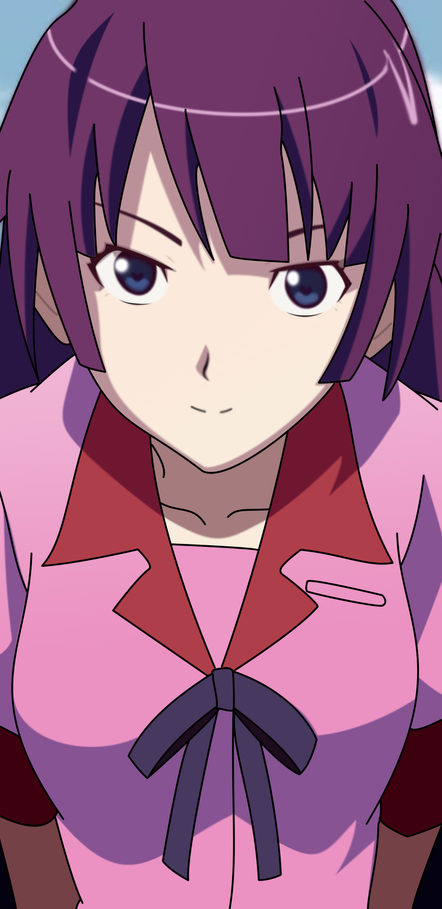 Handy-Wallpaper Animes, Monogatari (Serie), Hitagi Senjogahara kostenlos herunterladen.