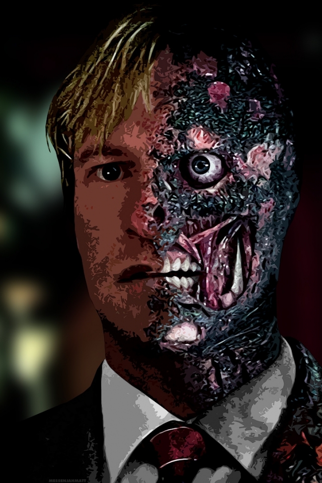 Download mobile wallpaper Batman, Movie, The Dark Knight, Two Face, Aaron Eckhart for free.