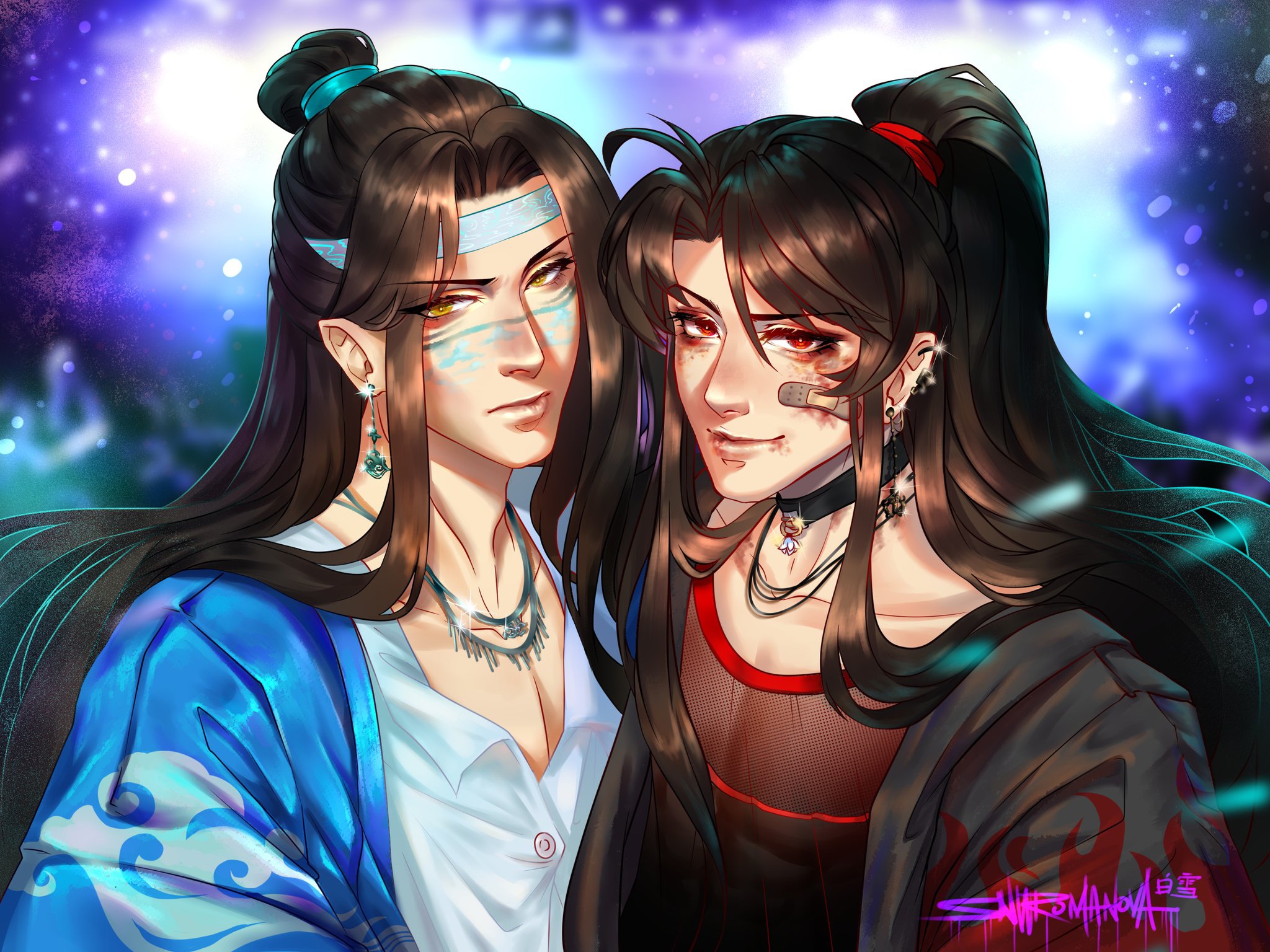 Descarga gratuita de fondo de pantalla para móvil de Animado, Lanzhan, Wei Ying, Lan Wangji, Wei Wu Xian, Mo Dao Zu Shi.