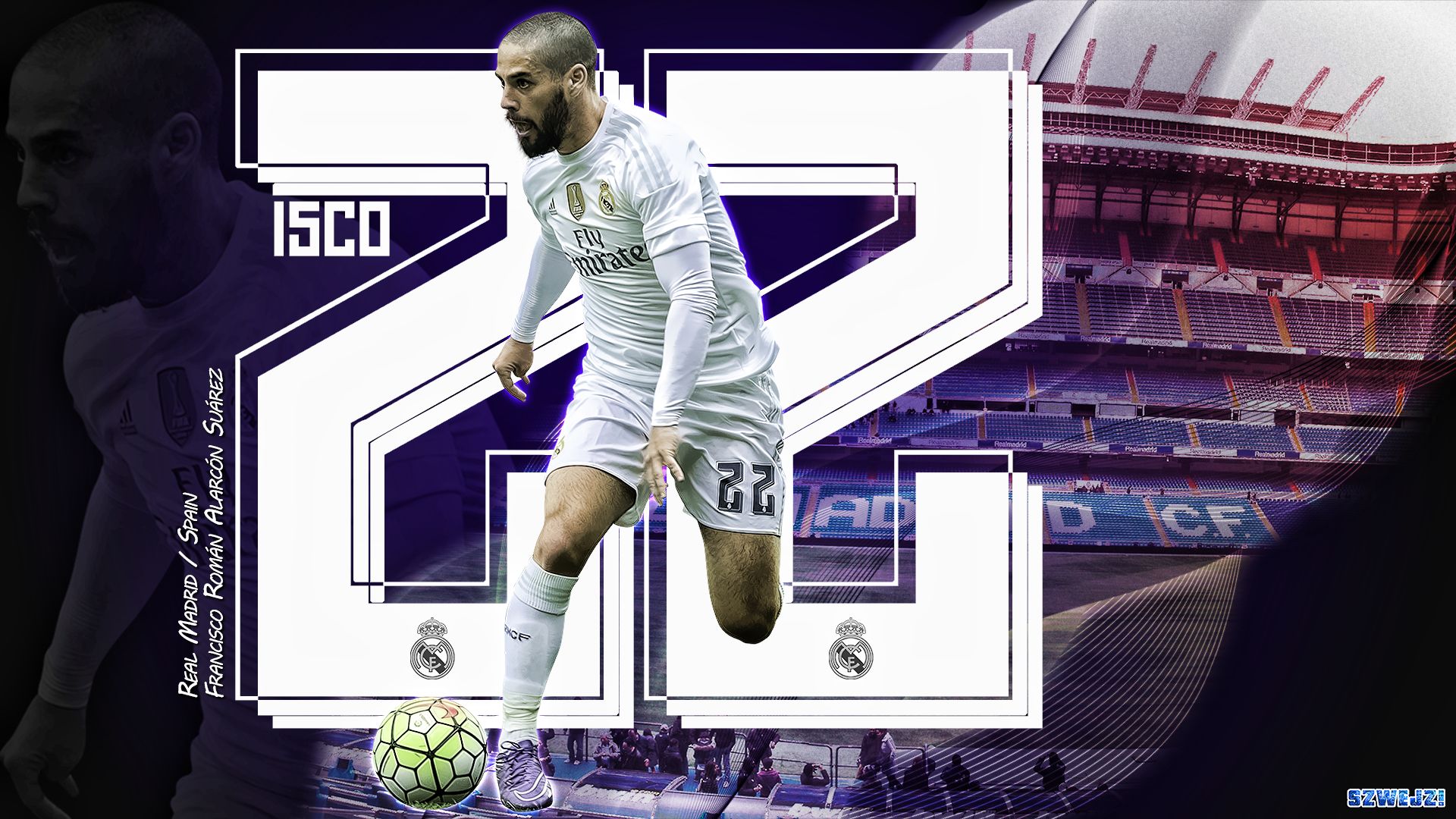 Download mobile wallpaper Sports, Soccer, Real Madrid C F, Isco for free.