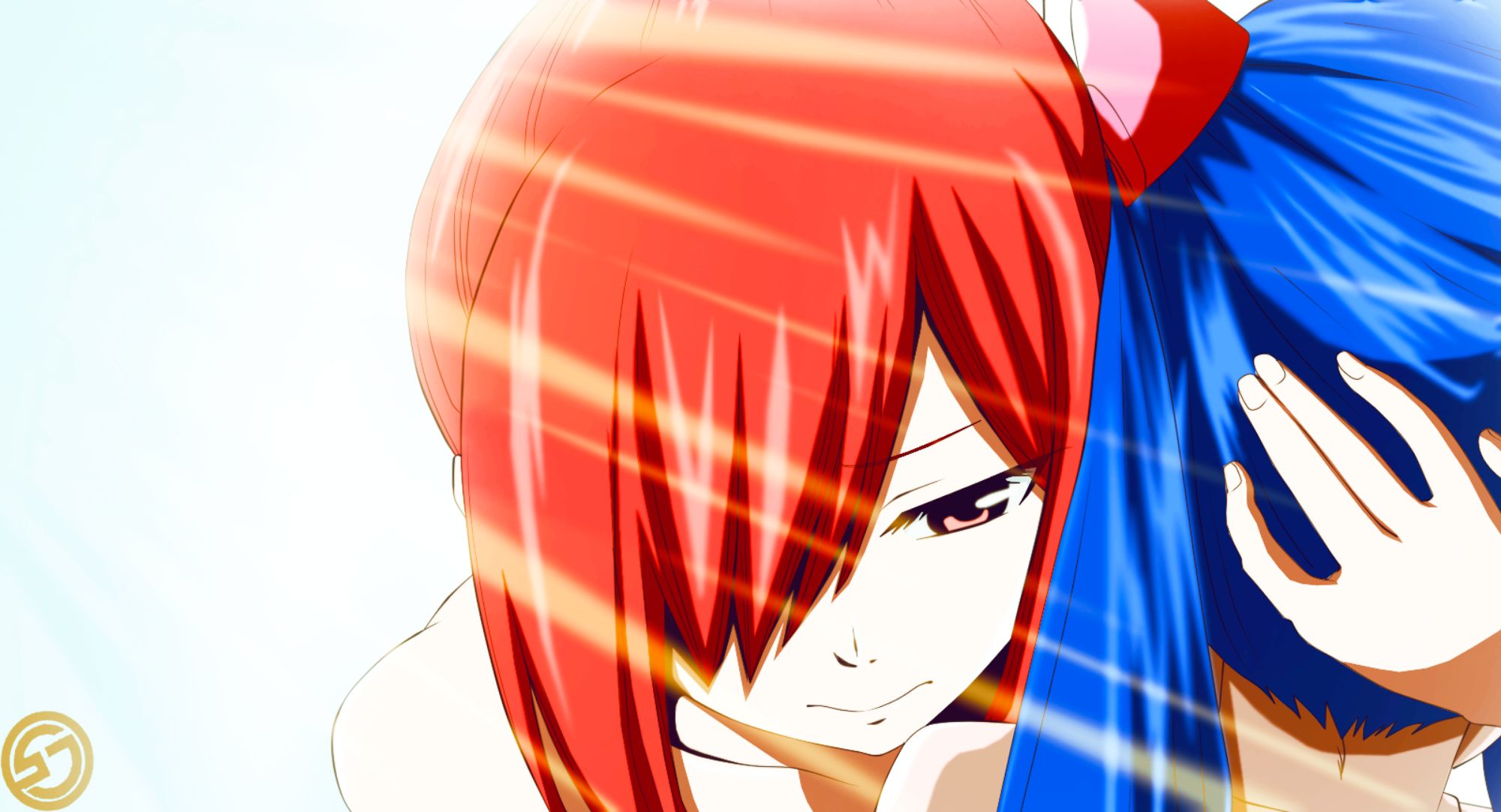 Download mobile wallpaper Anime, Fairy Tail, Erza Scarlet, Wendy Marvell for free.