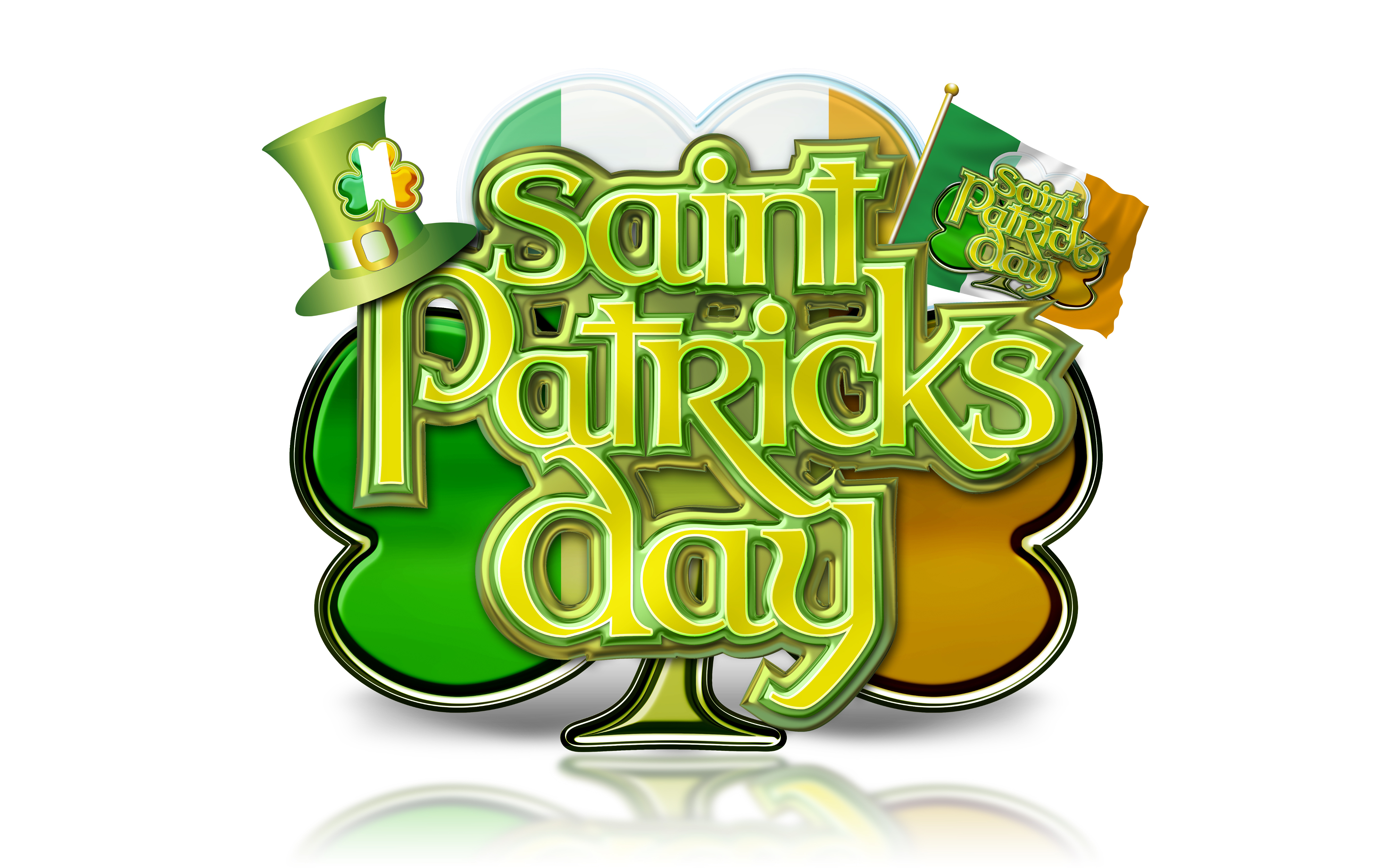 Free download wallpaper Holiday, Clover, St Patrick's Day, Flag Of Ireland on your PC desktop