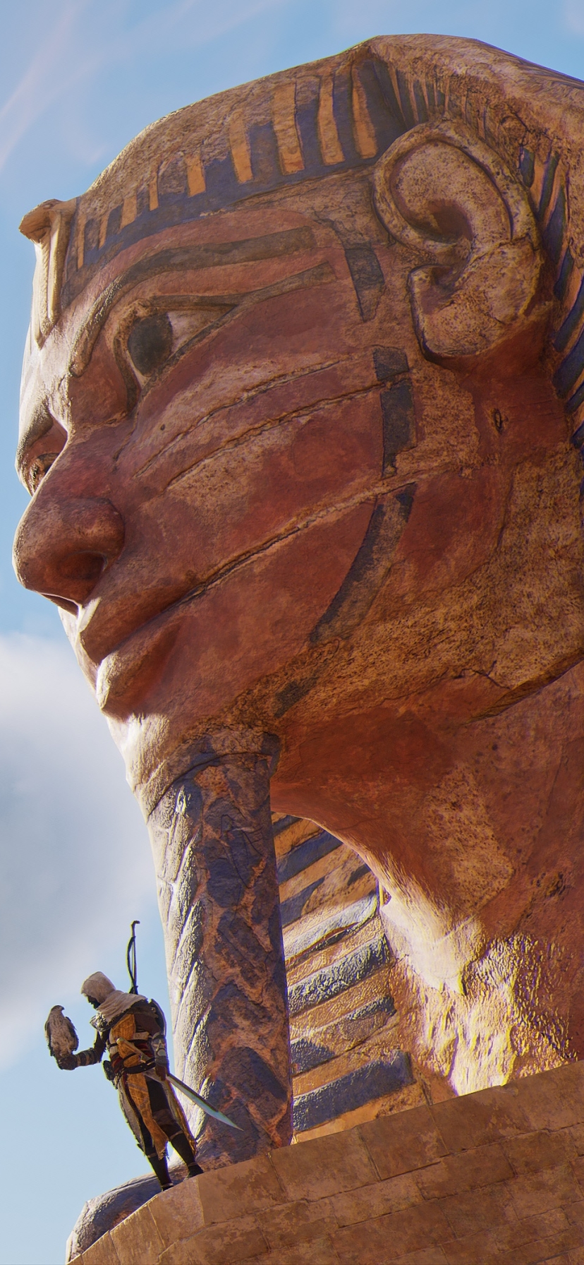 video game, assassin's creed origins, sphinx, bayek of siwa, assassin's creed HD wallpaper
