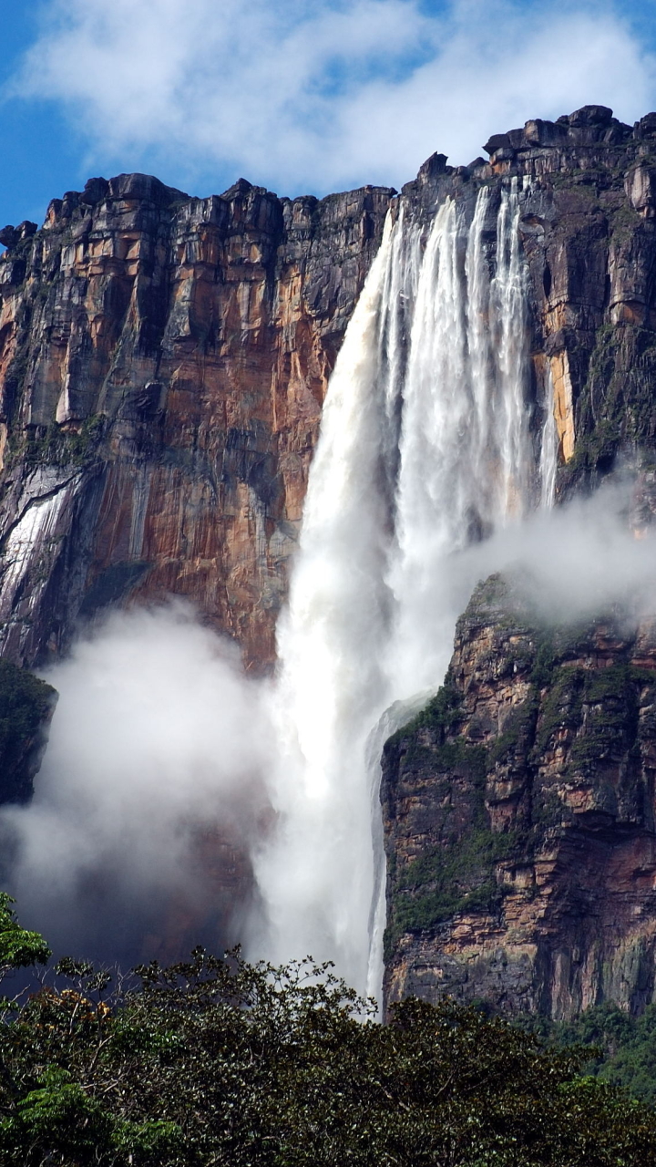 1129976 descargar fondo de pantalla salto ángel, venezuela, tierra/naturaleza, cascada, montaña, acantilado, cascadas: protectores de pantalla e imágenes gratis