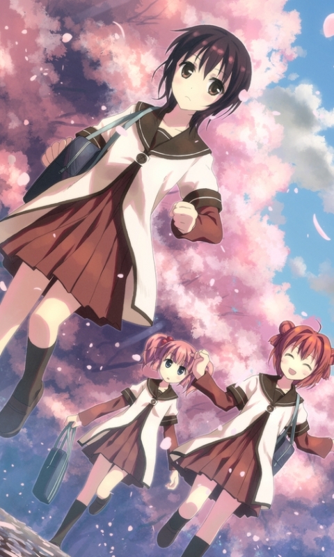 Handy-Wallpaper Animes, Yuru Yuri kostenlos herunterladen.