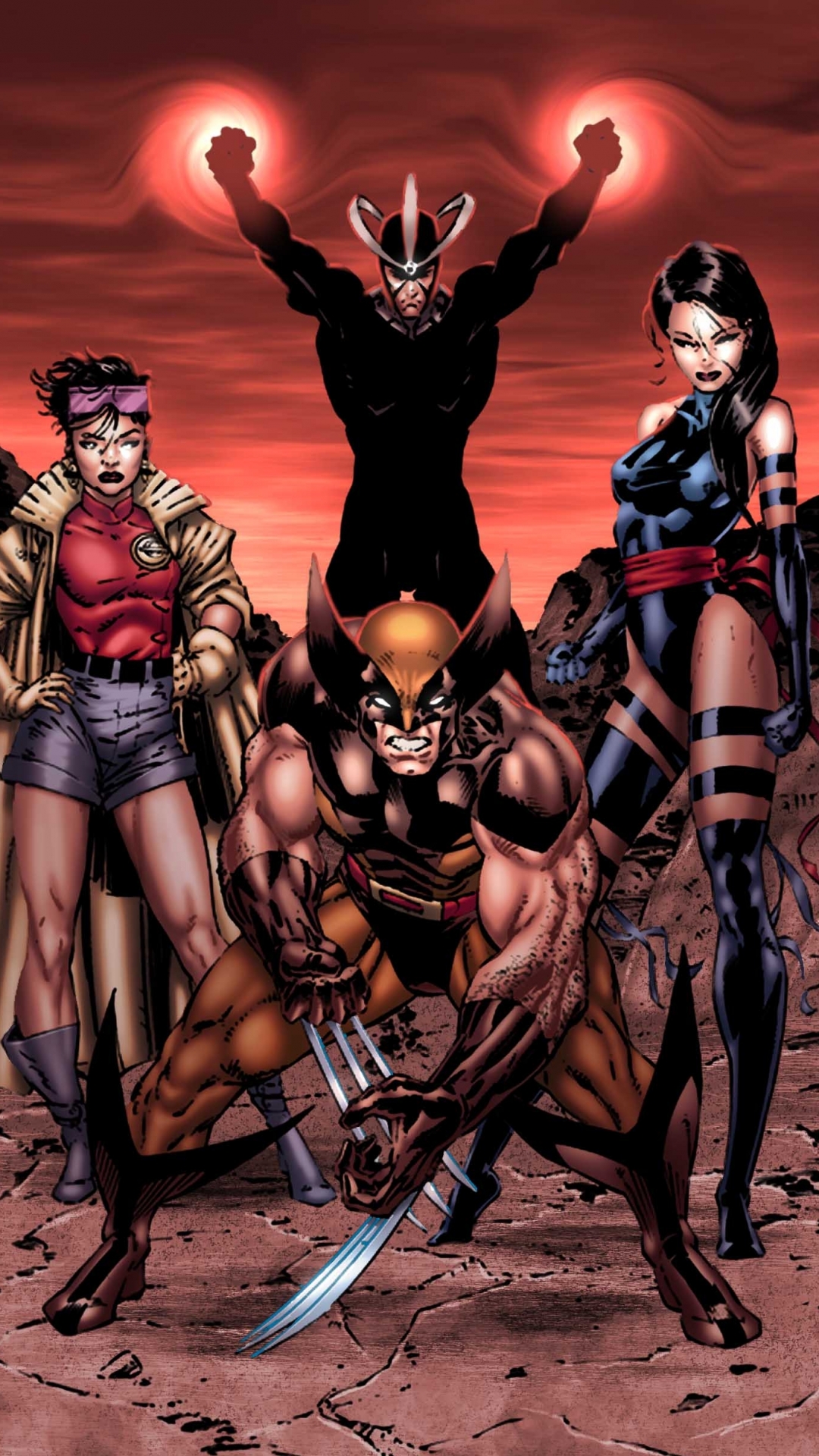 Descarga gratuita de fondo de pantalla para móvil de X Men, Glotón, Historietas, Pícaro (Marvel Comics), Coloso, Psylocke (Marvel Comics).
