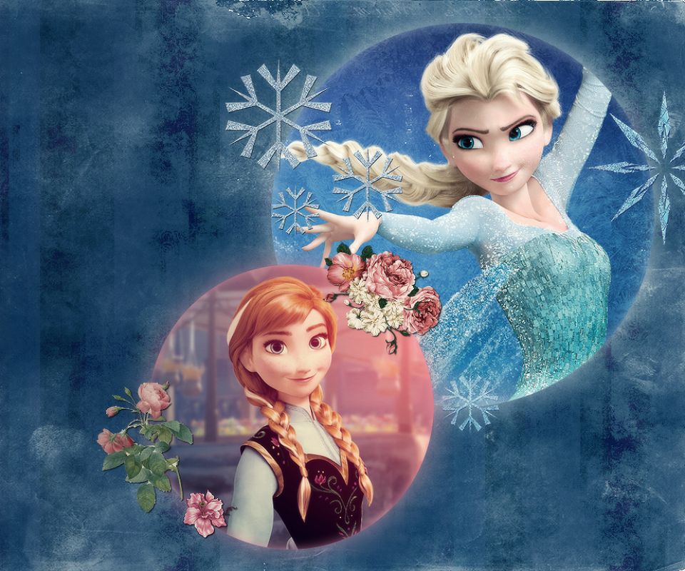 Download mobile wallpaper Snow, Frozen, Movie, Frozen (Movie), Anna (Frozen), Elsa (Frozen) for free.