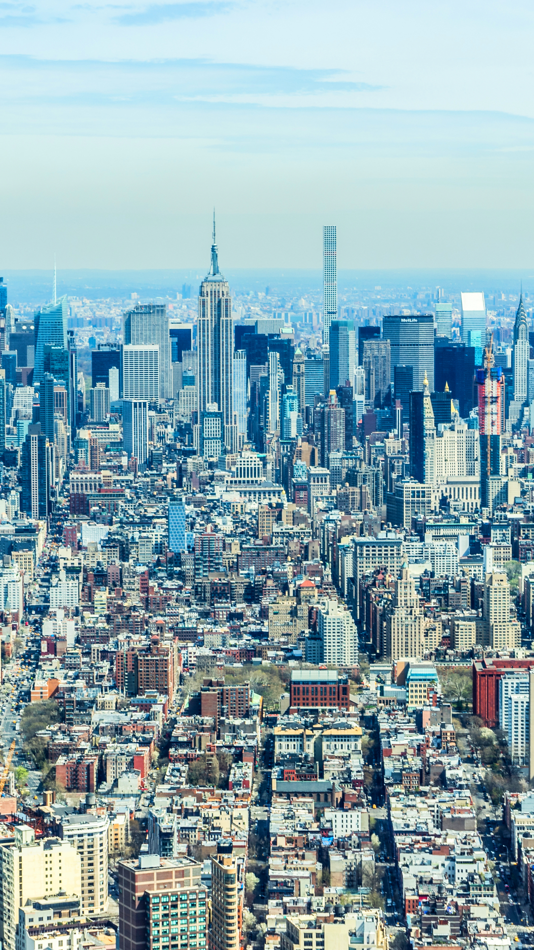 Handy-Wallpaper Städte, Stadt, Wolkenkratzer, Gebäude, Stadtbild, New York, Antenne, Vereinigte Staaten Von Amerika, Menschengemacht, Großstadt, Luftbildfotografie kostenlos herunterladen.