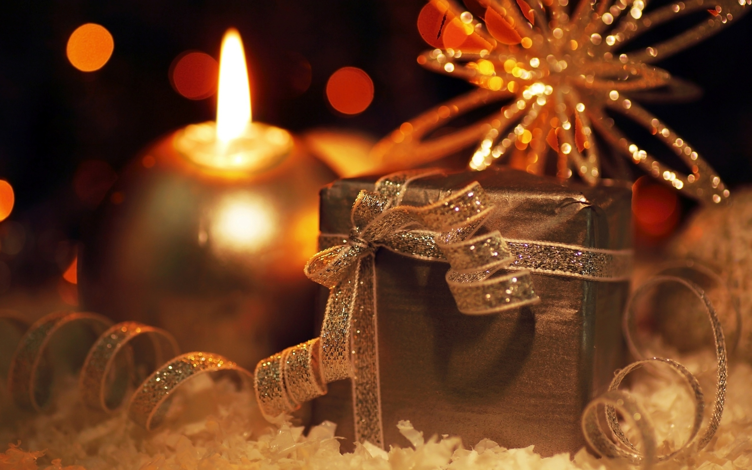 Laden Sie das Feiertage, Weihnachten, Geschenk, Kerze-Bild kostenlos auf Ihren PC-Desktop herunter