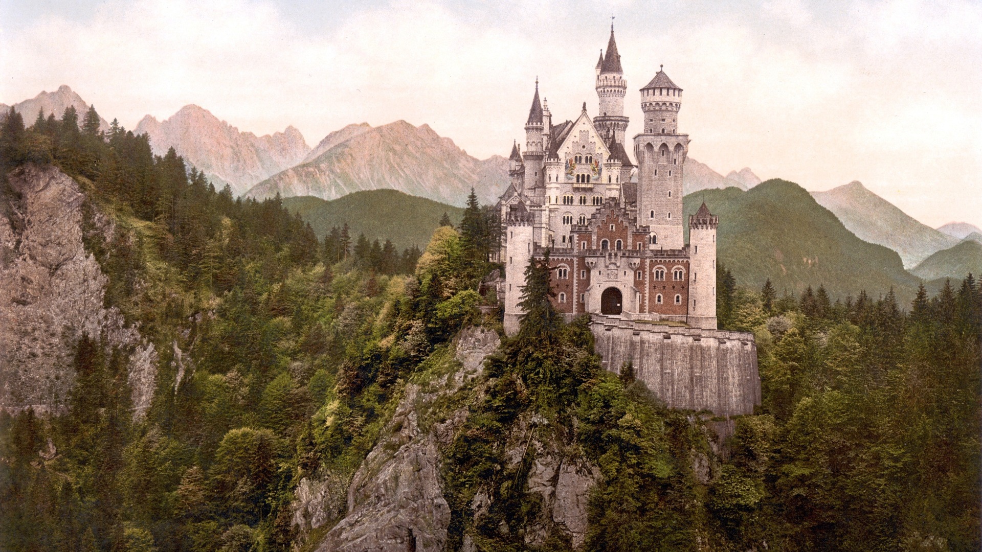 Téléchargez des papiers peints mobile Château De Neuschwanstein, Construction Humaine gratuitement.