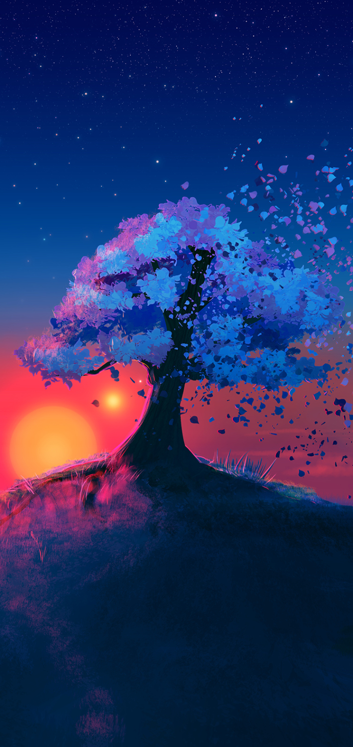 Download mobile wallpaper Tree, Artistic for free.