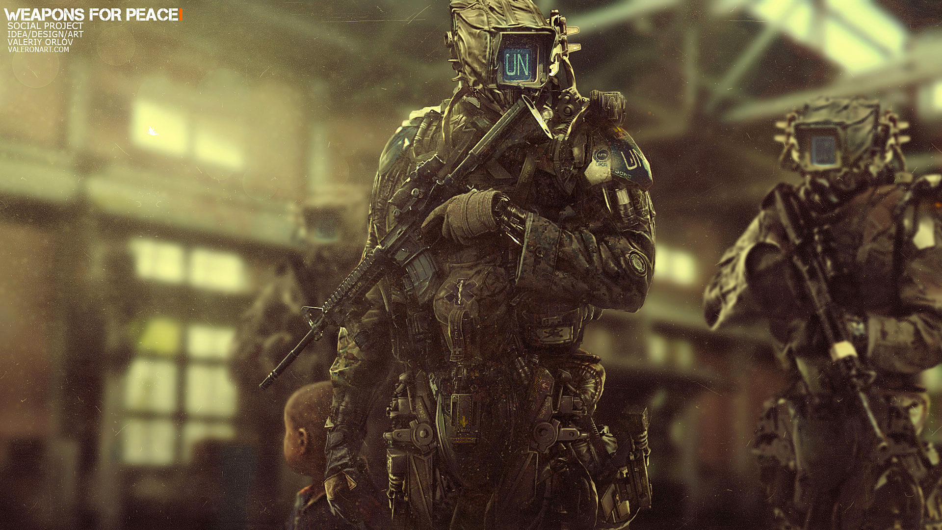 Download mobile wallpaper Warrior, Sci Fi for free.