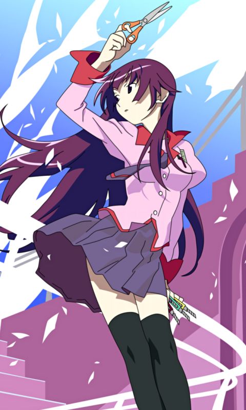 Téléchargez des papiers peints mobile Animé, Monogatari (Série), Hitagi Senjogahara gratuitement.