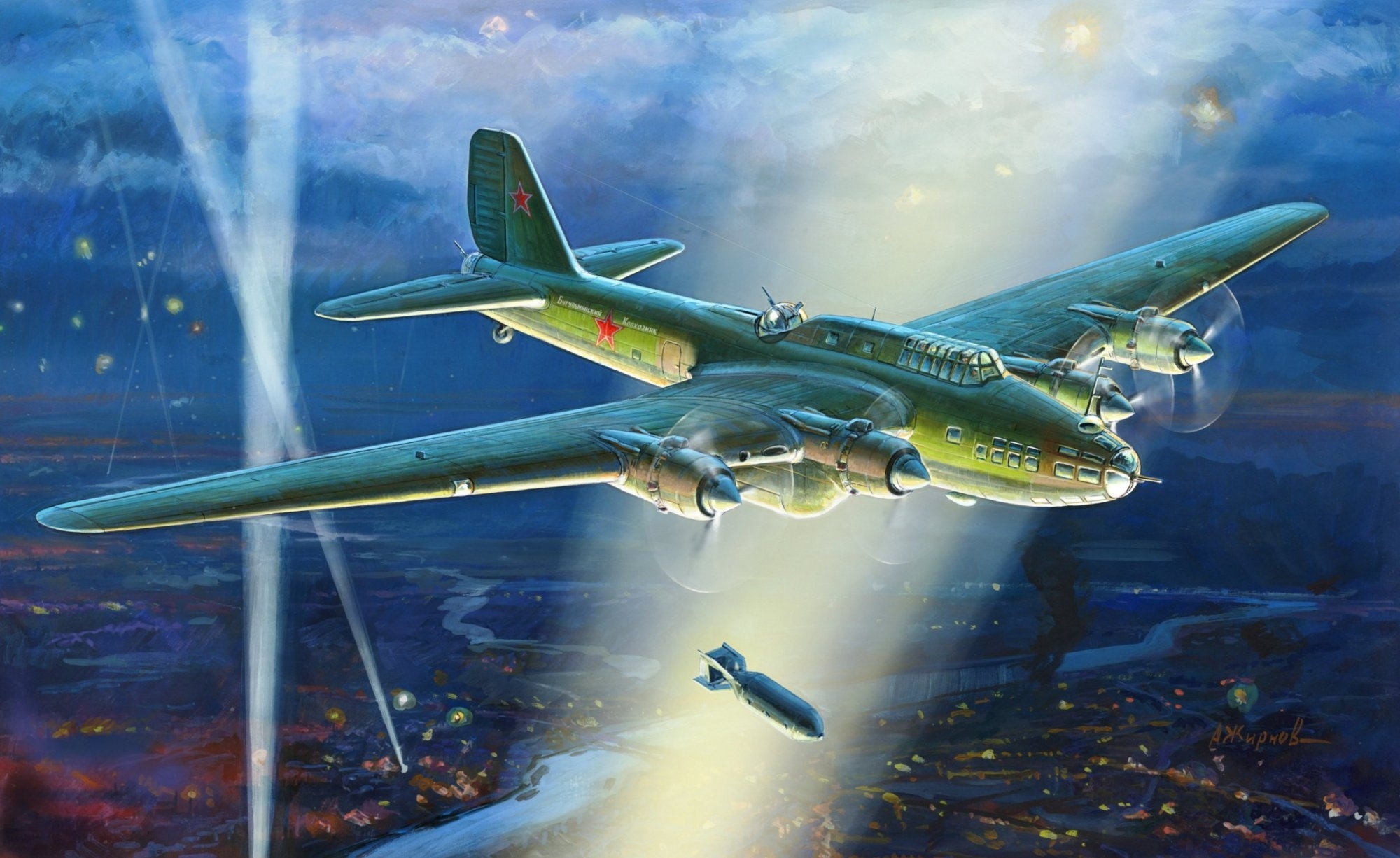 無料モバイル壁紙ペトリャコフ Pe 8, 爆撃機, 航空機, 空軍, 軍隊, 飛行機をダウンロードします。