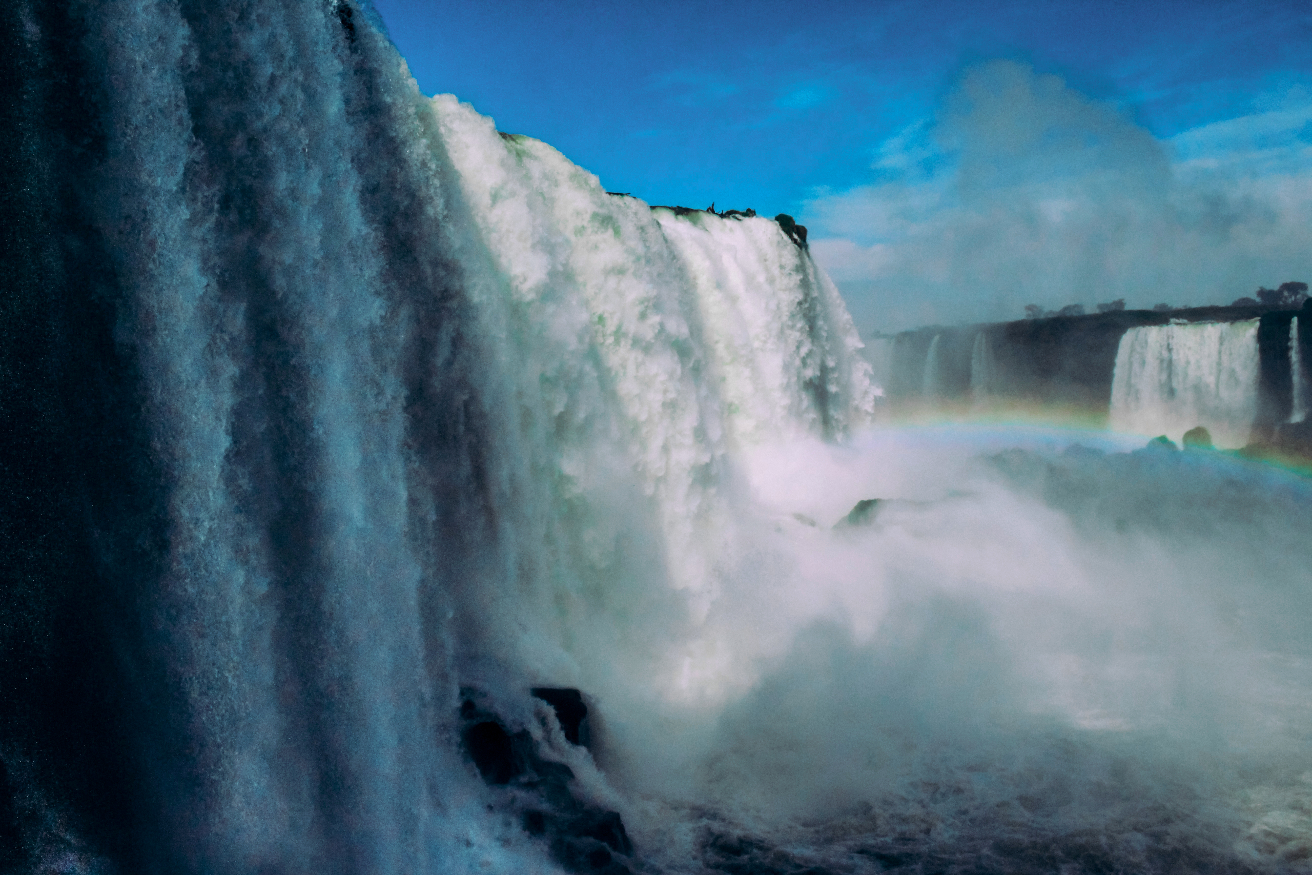PCデスクトップに水, 滝, 地球, 虹画像を無料でダウンロード