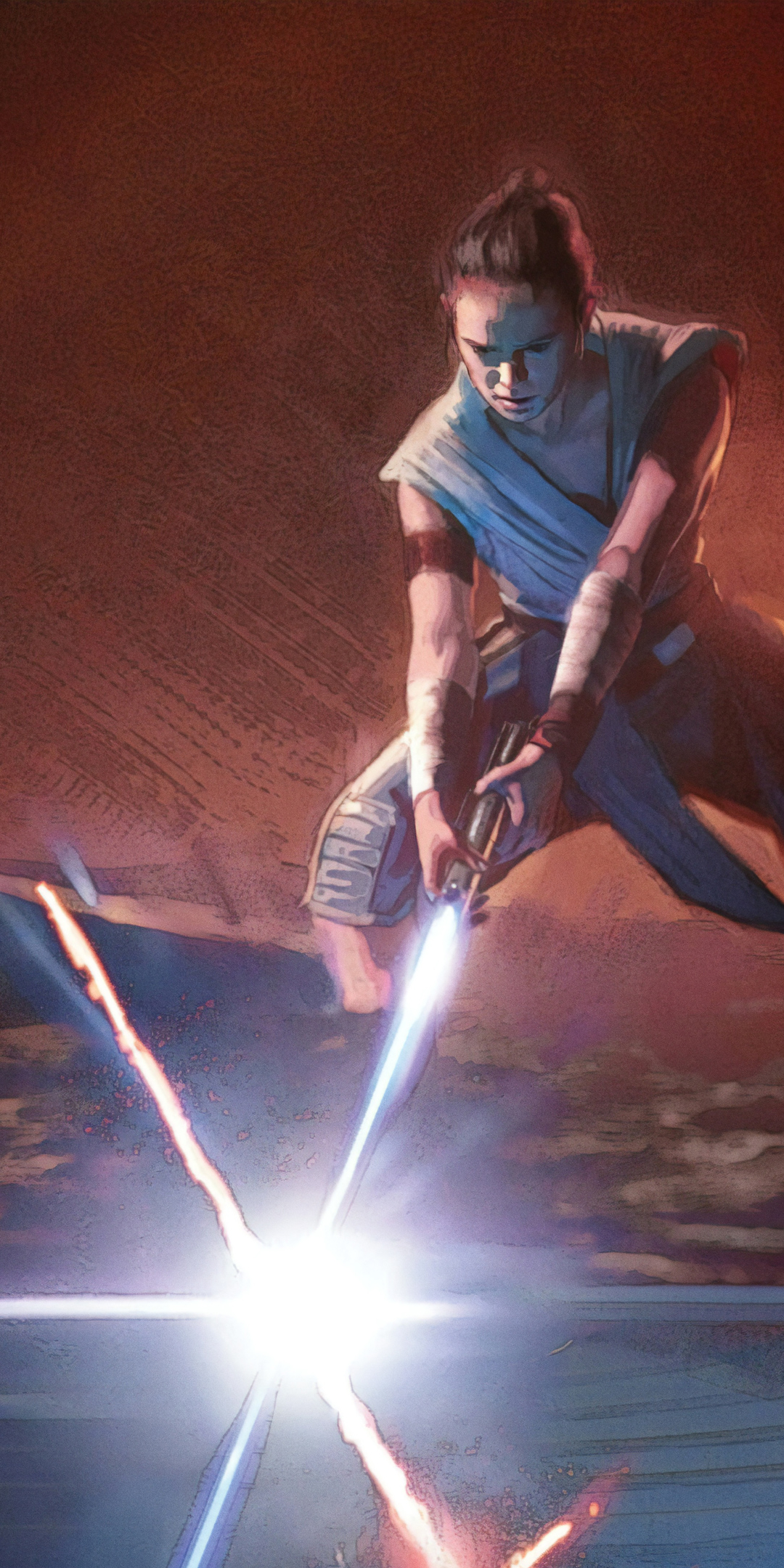 Download mobile wallpaper Star Wars, Lightsaber, Movie, Rey (Star Wars), Star Wars: The Rise Of Skywalker for free.