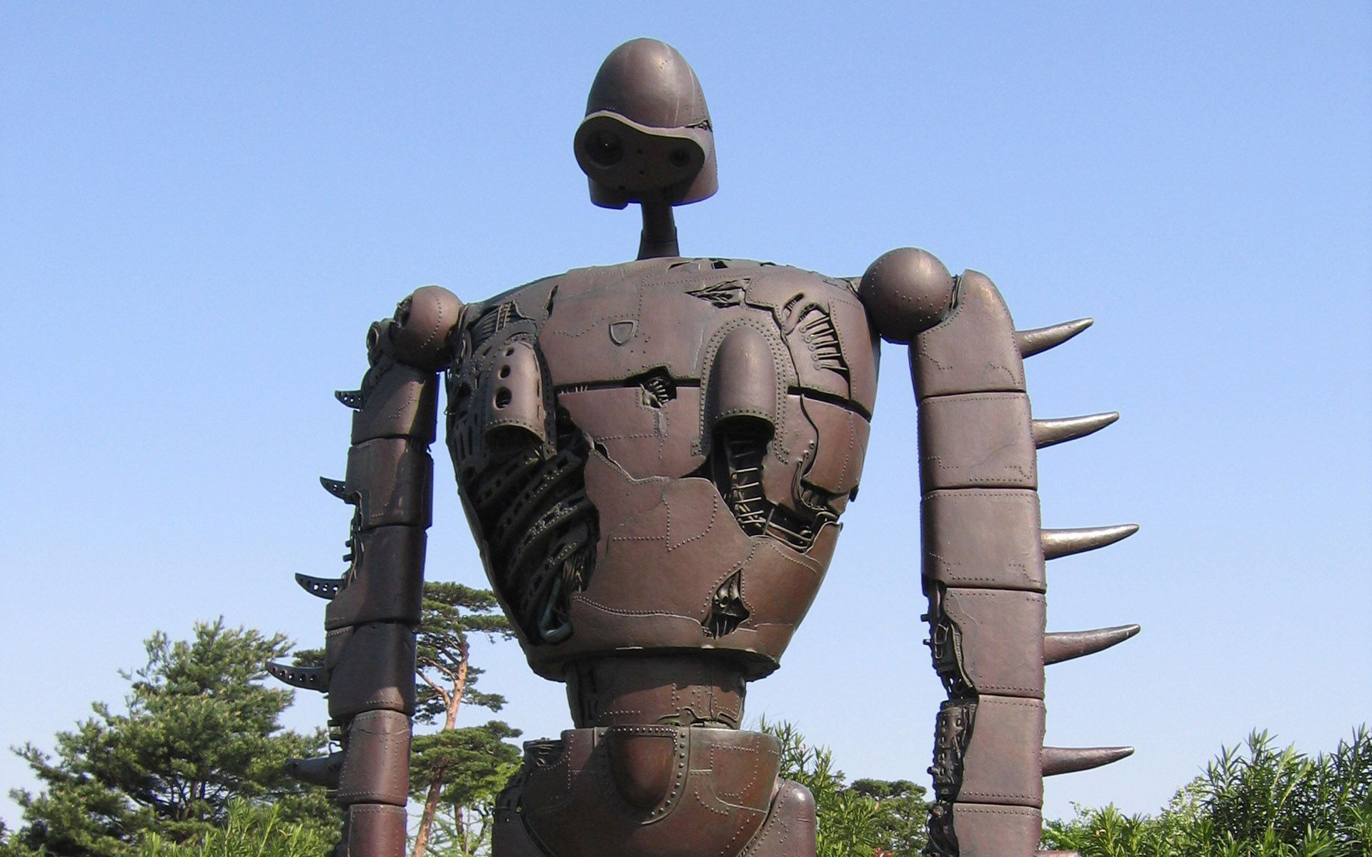 Скачать обои бесплатно Скульптура, Робот, Сделано Человеком картинка на рабочий стол ПК