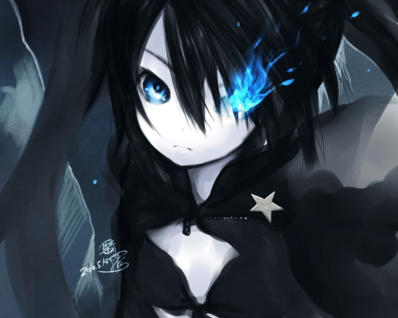 Téléchargez des papiers peints mobile Black Rock Shooter, Animé gratuitement.