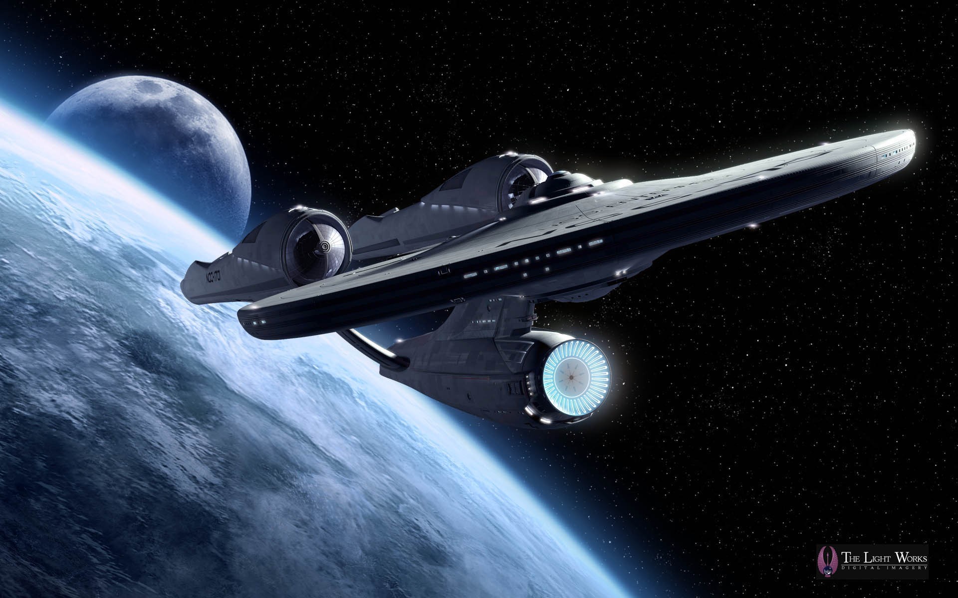 Handy-Wallpaper Star Trek, Raumschiff, Planet, Science Fiction kostenlos herunterladen.