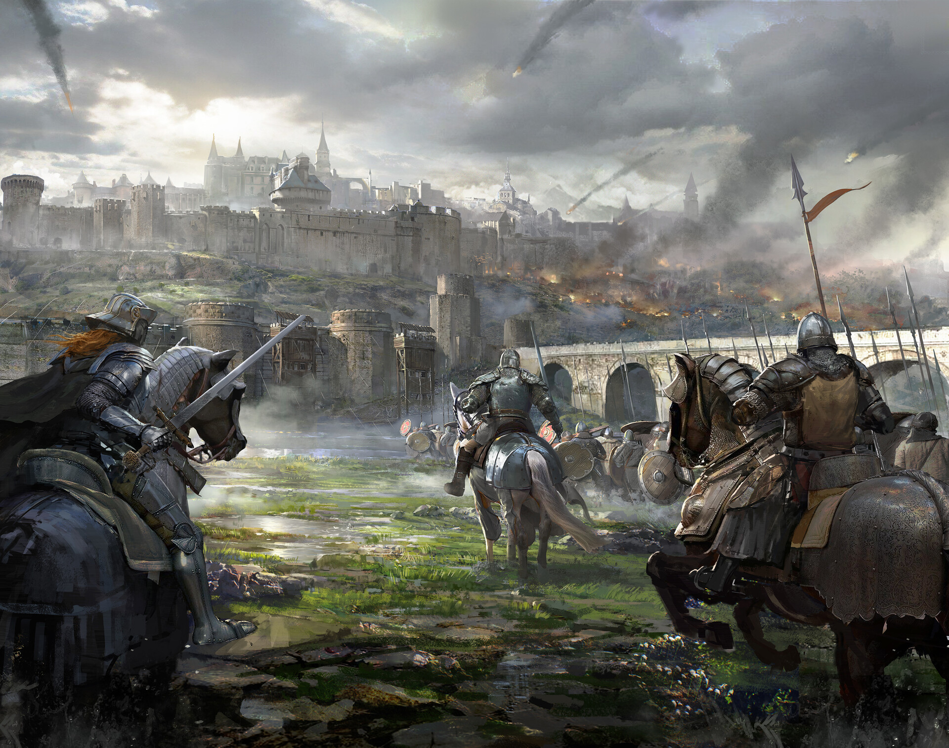 Laden Sie das Fantasie, Ritter, Belagerung-Bild kostenlos auf Ihren PC-Desktop herunter