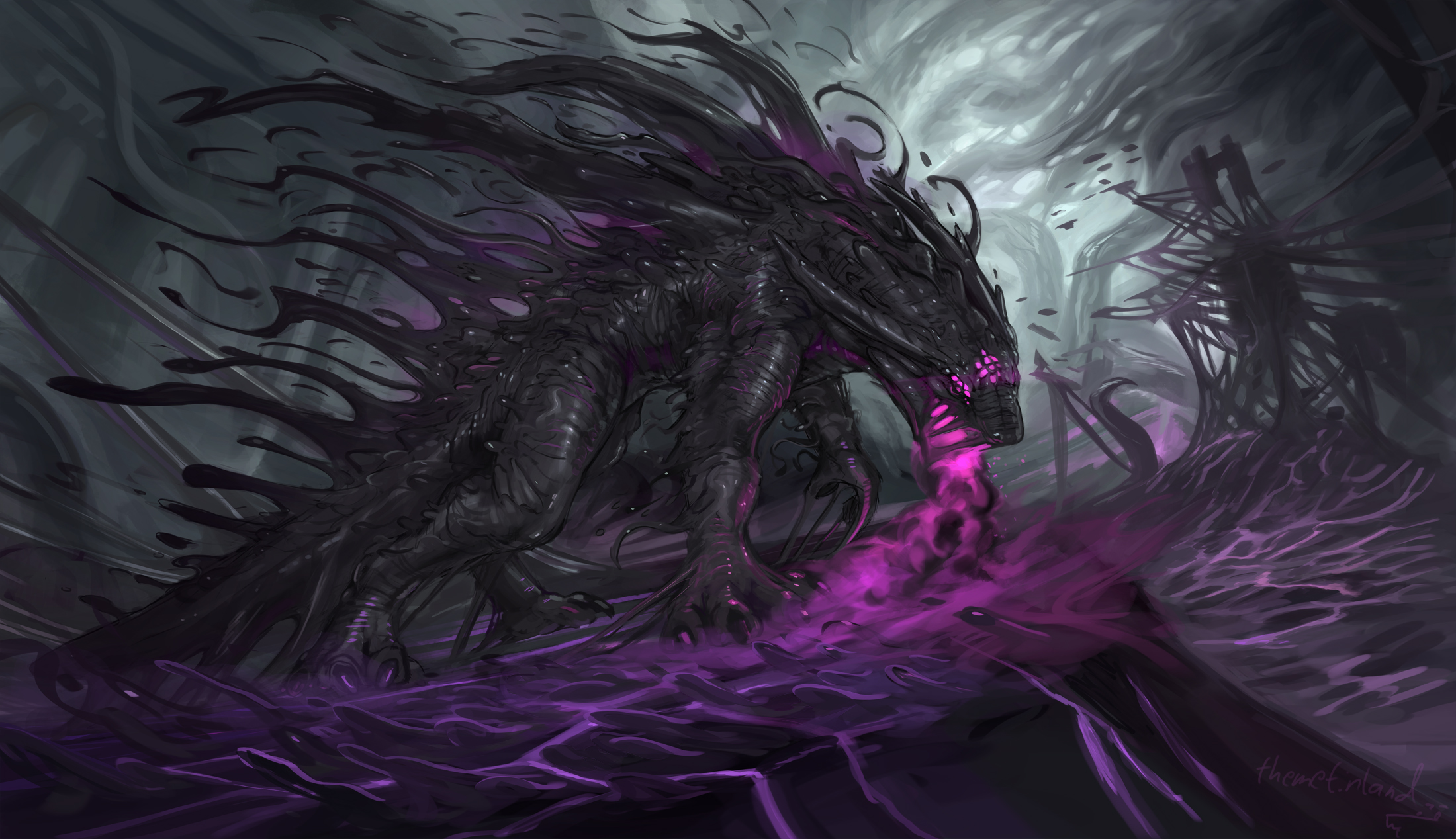 Free download wallpaper Dark, Creature on your PC desktop